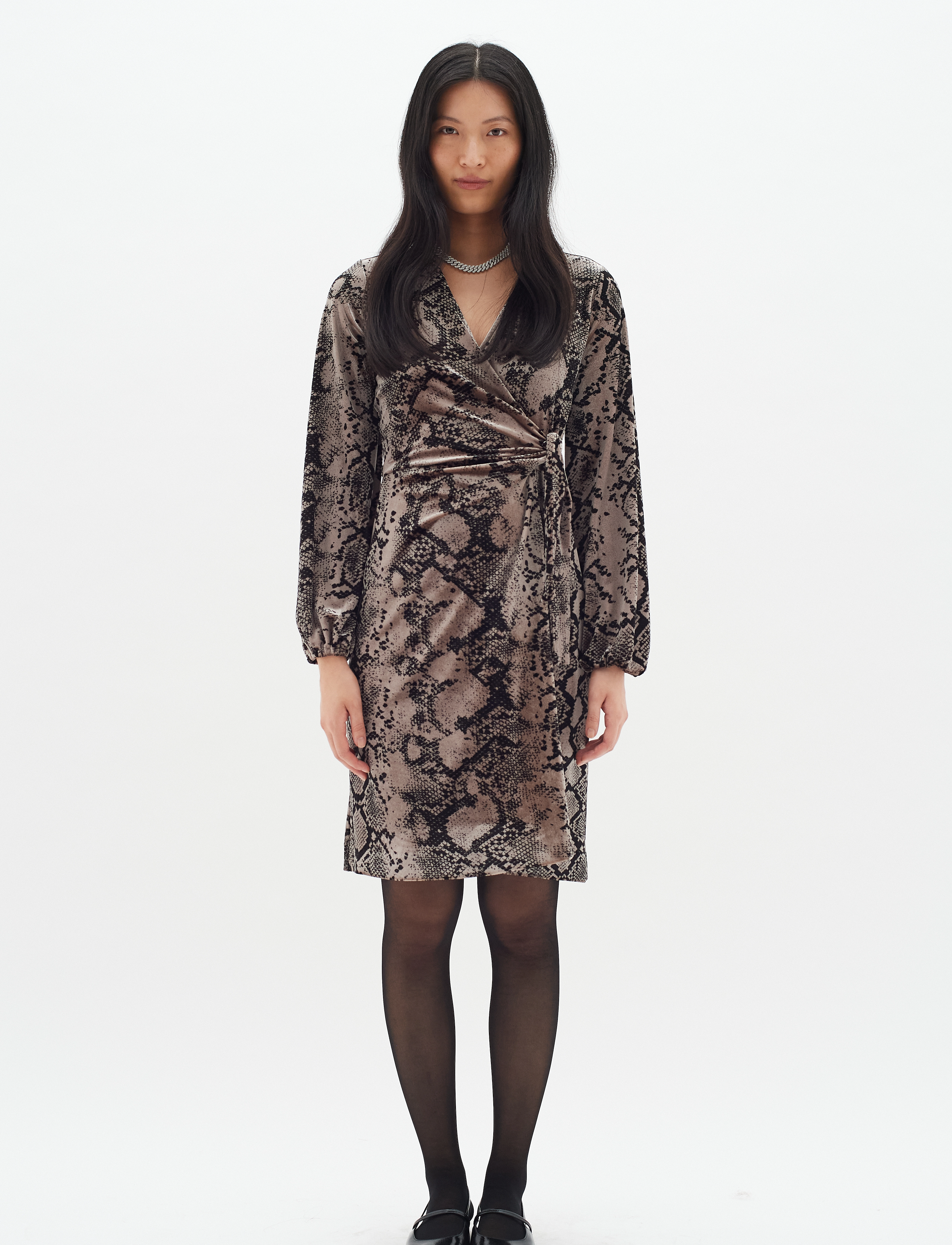 InWear - BrynnIW Goriel Wrap Dress - peoriided outlet-hindadega - sandy snake - 3