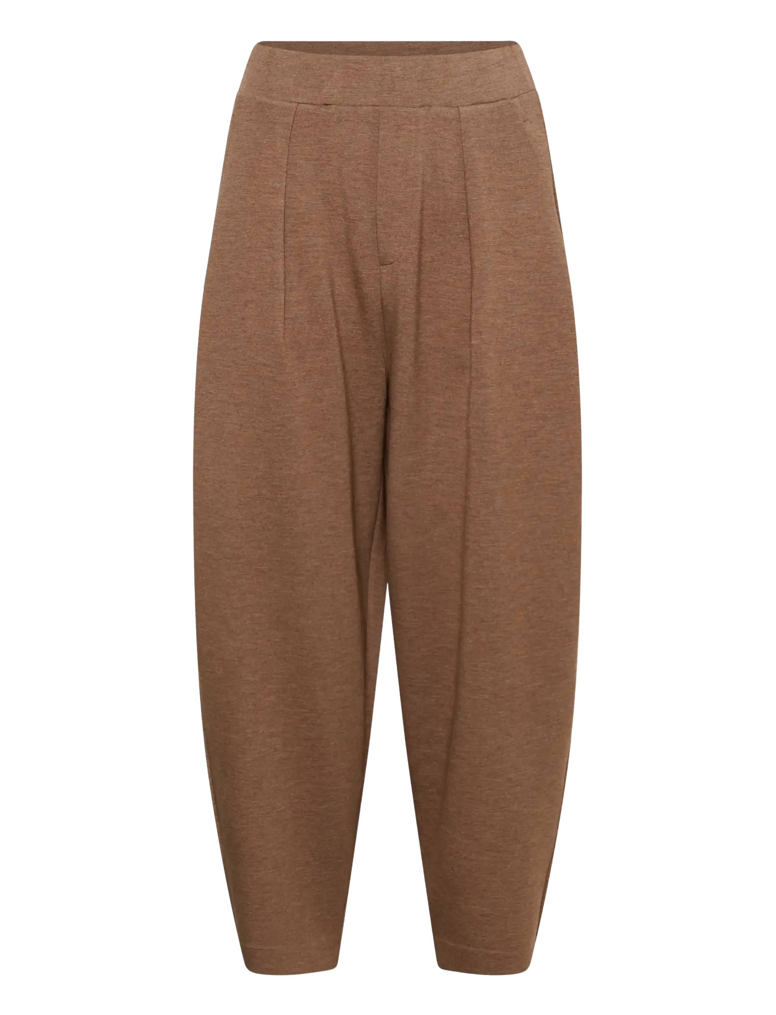 InWear PannieIW Melange Pant - Wijde broeken - COFFEE QUARTZ MELANGE / brown