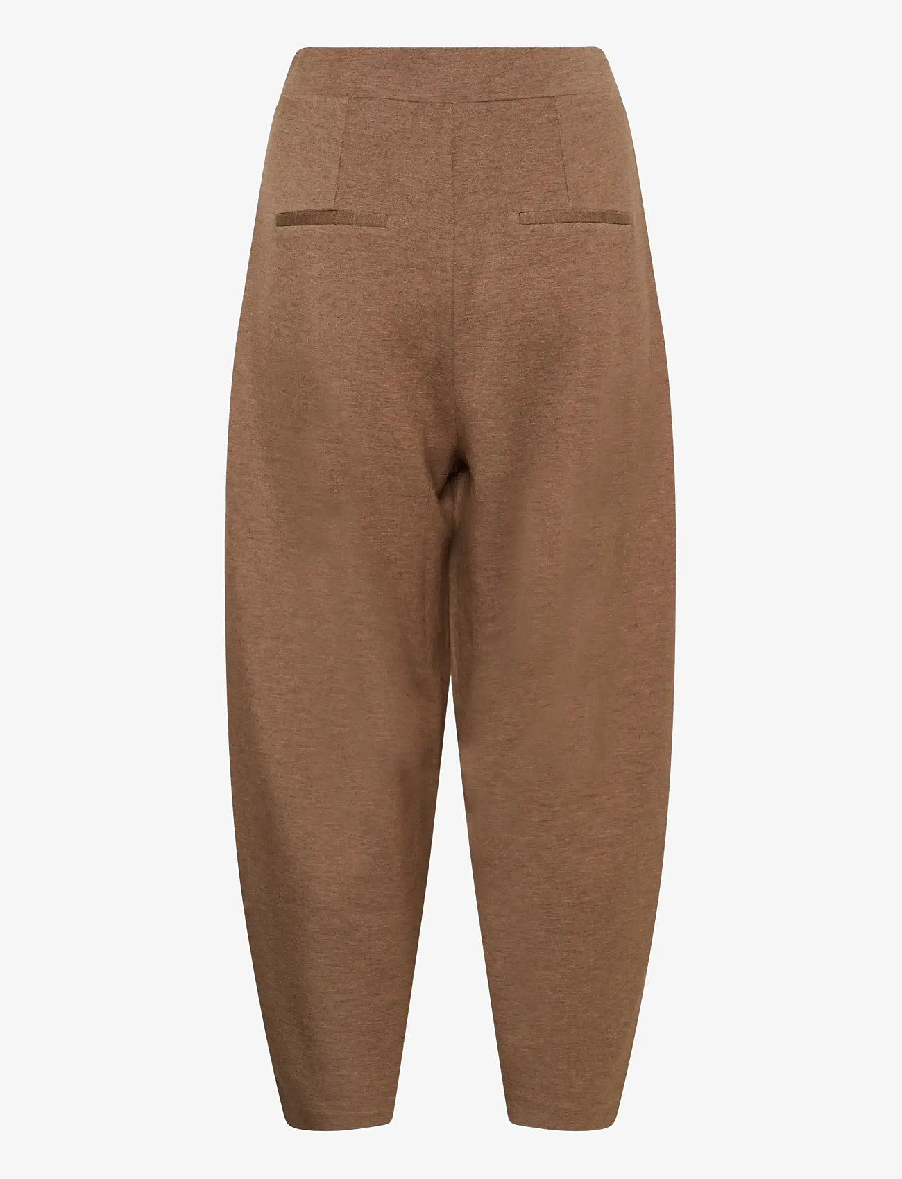 InWear - PannieIW Melange Pant - barrel-bukser - coffee quartz melange - 1