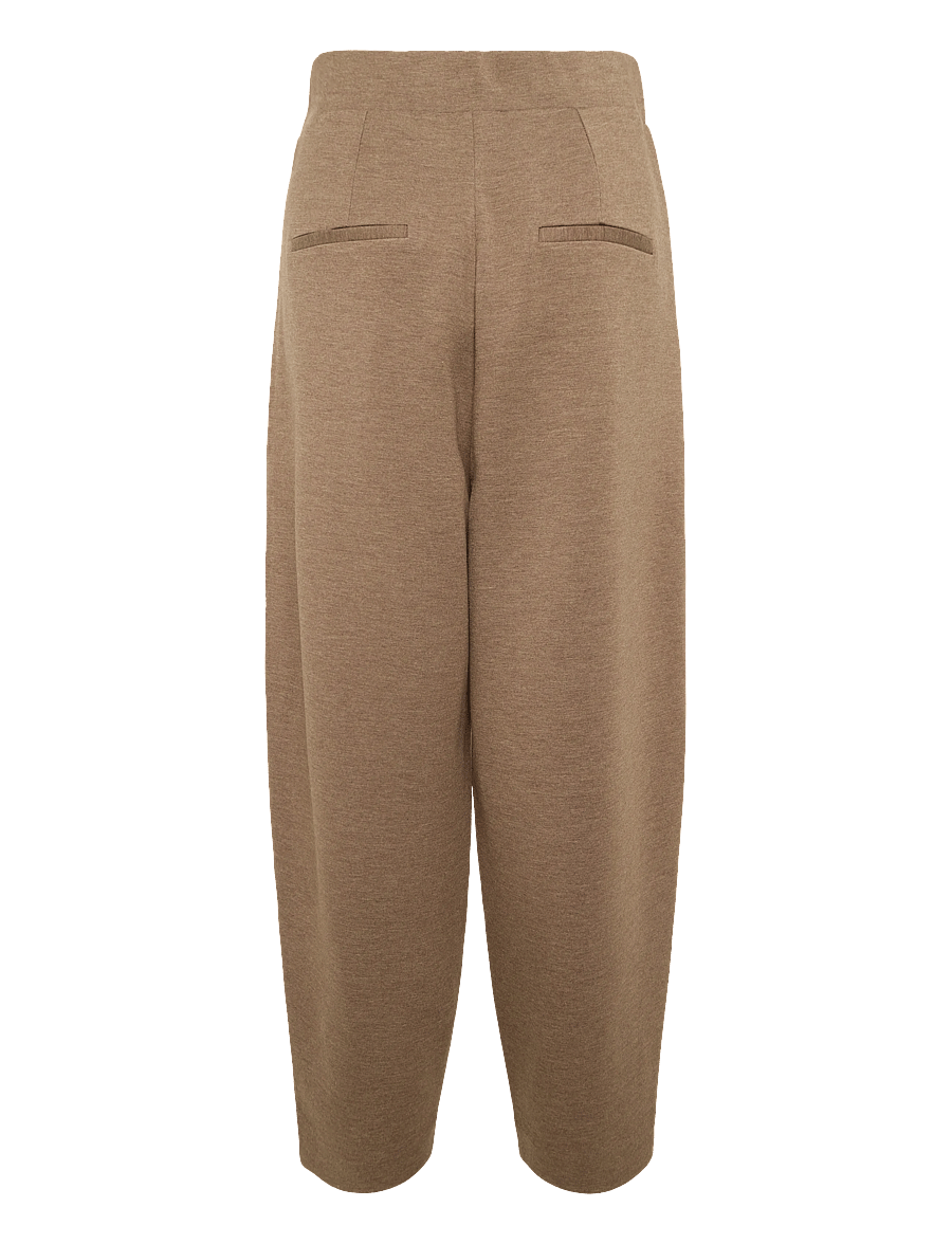 InWear - PannieIW Melange Pant - barrel-bukser - coffee quartz melange - 1