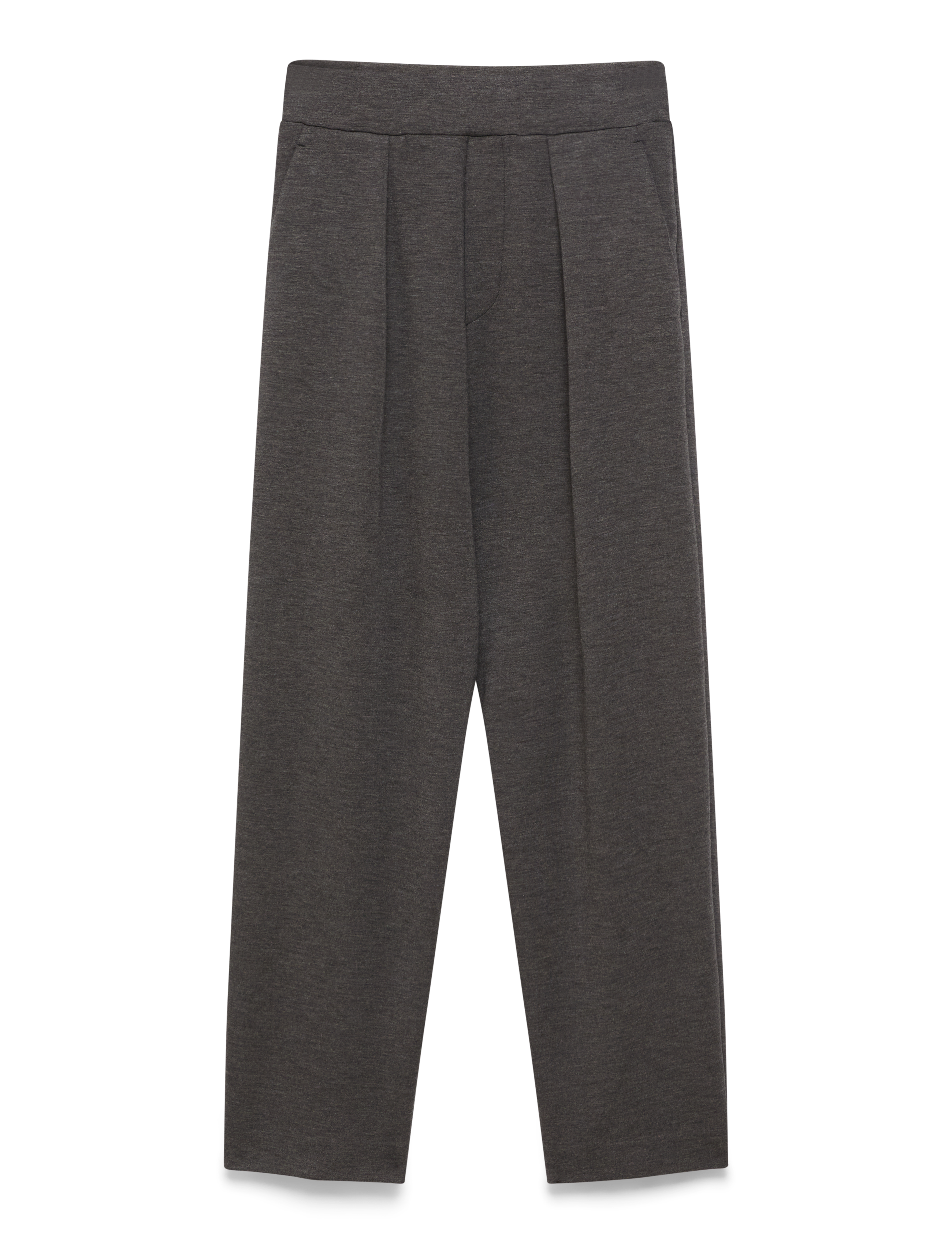 InWear Pannieiw Melange Pant, Kvinder, Korte Vide Bukser, Sort, Str: S