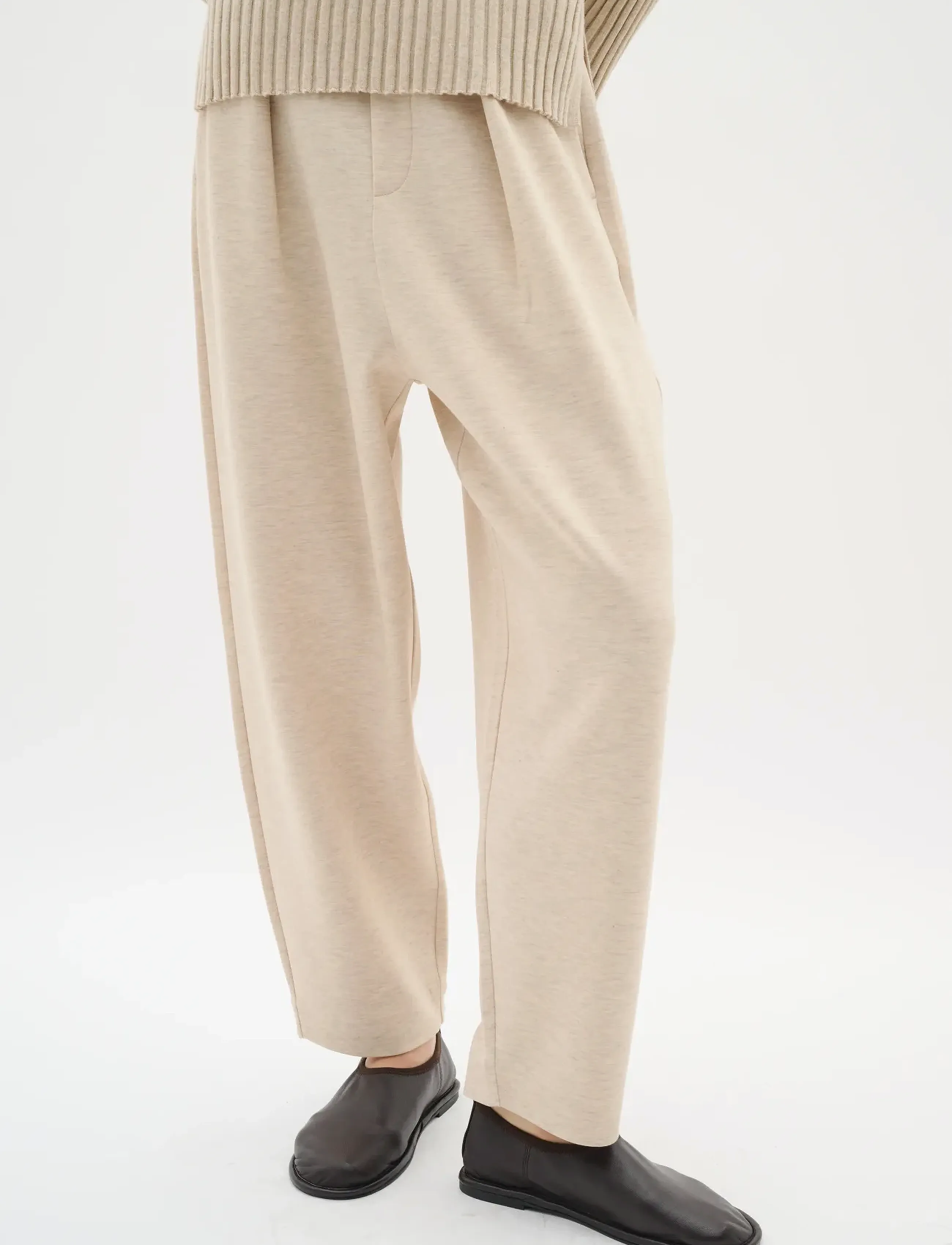 InWear Pannieiw Melange Pant, XXL, Beige, Bukser > Brede Ben, Dame