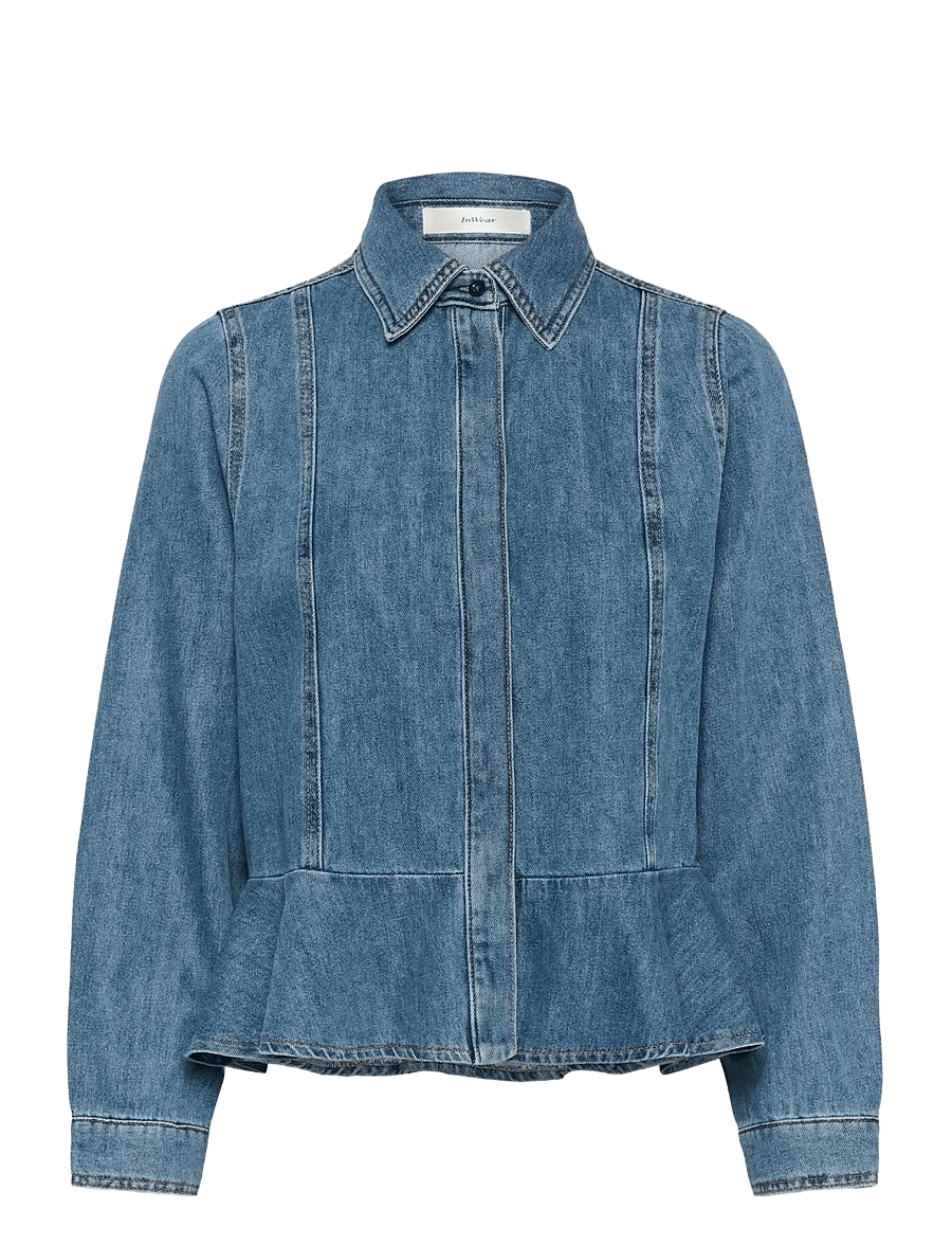 InWear - SOPHINAIW SHIRT - denimskjorter - washed medium blue denim - 1