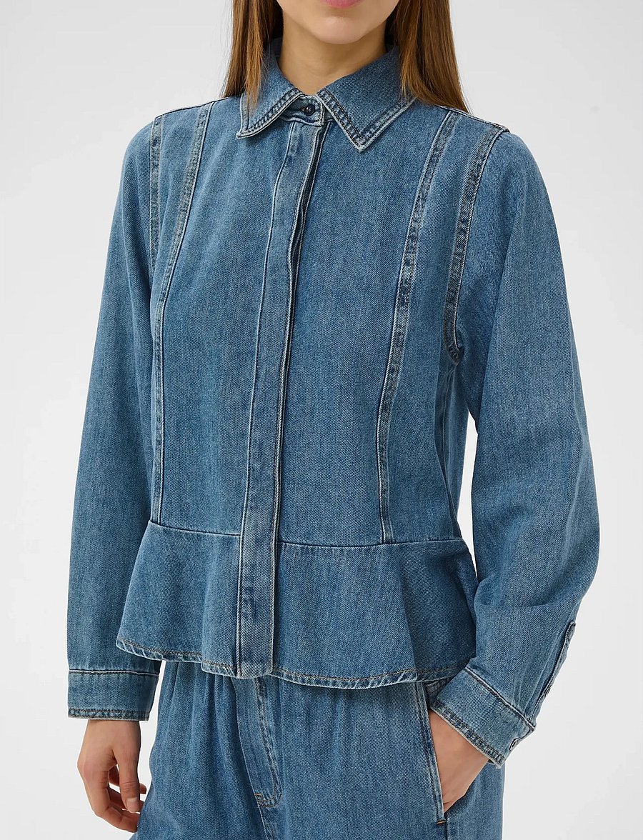 InWear - SOPHINAIW SHIRT - denimskjorter - washed medium blue denim - 5