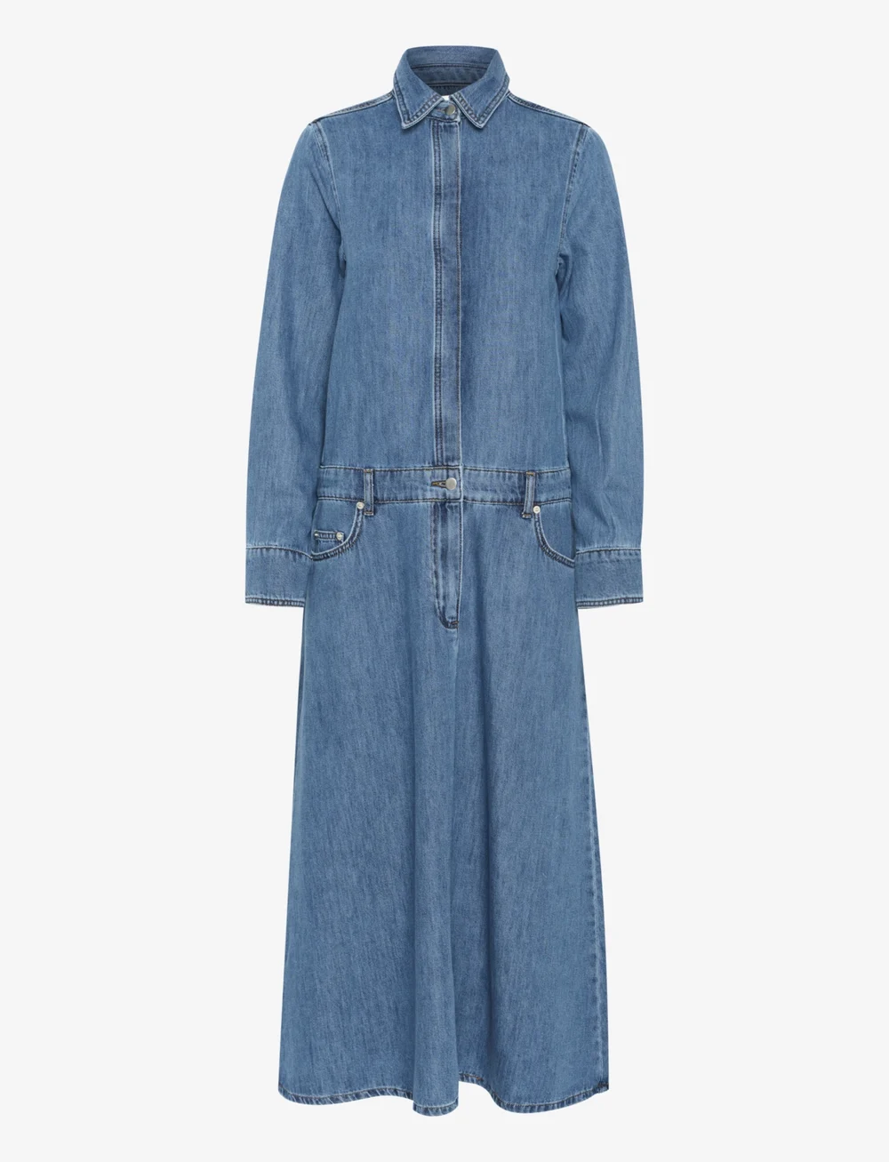 InWear - SophinaIW Dress - jeansklänningar - washed denim - 1