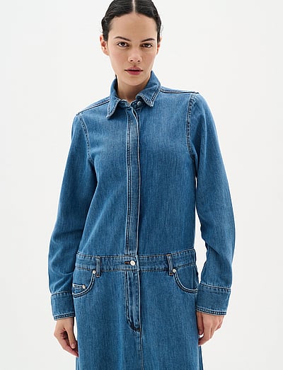 InWear SophinaIW Dress - Jeansklänningar - WASHED DENIM / blue