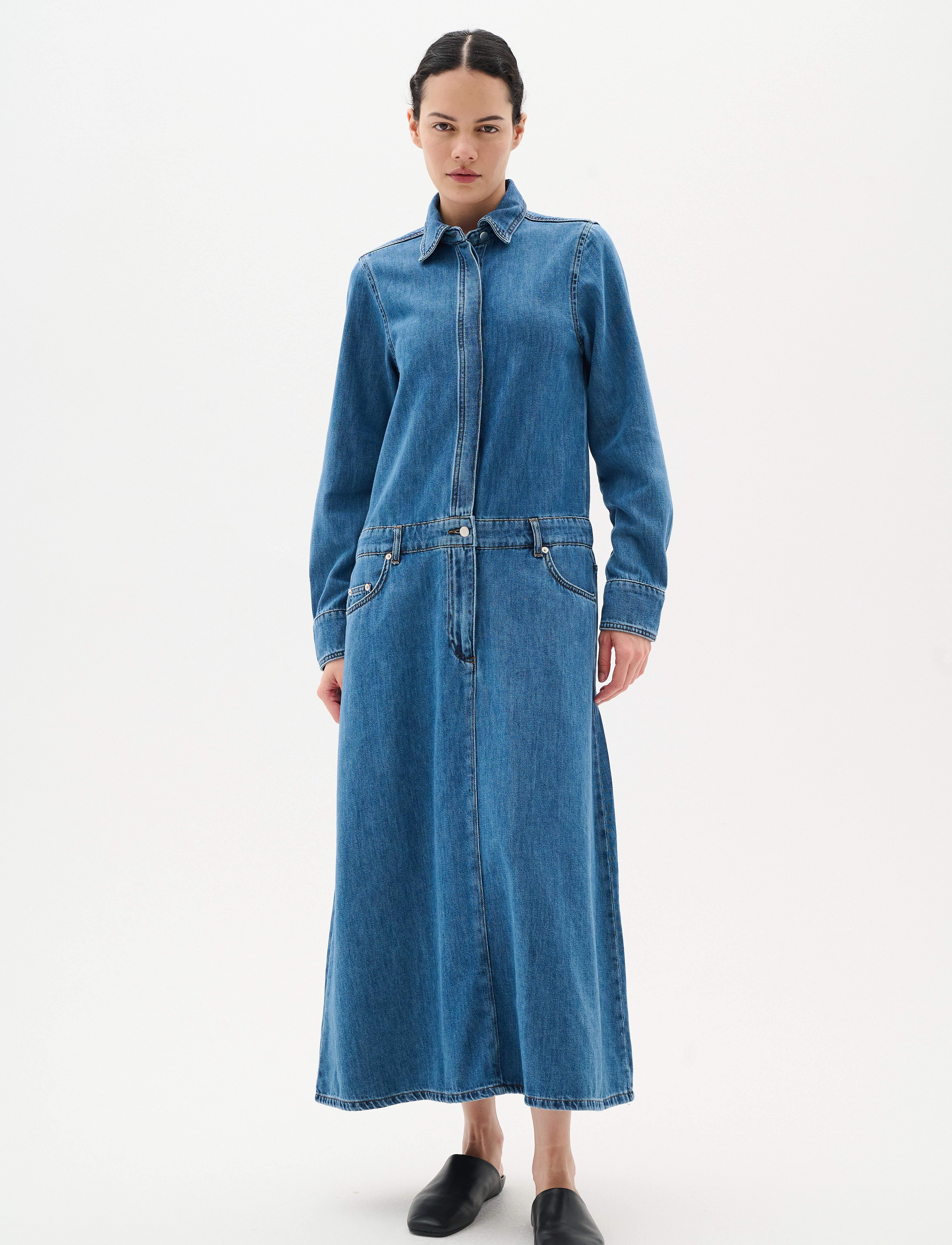 InWear - SophinaIW Dress - denim dresses - washed denim - 3