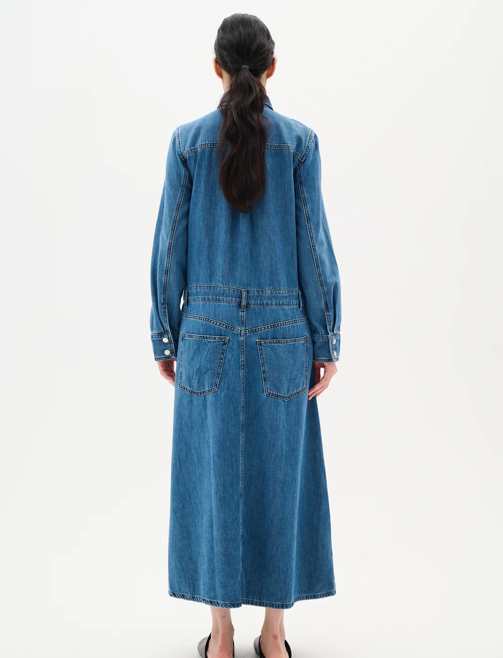 InWear - SophinaIW Dress - jeansklänningar - washed denim - 4