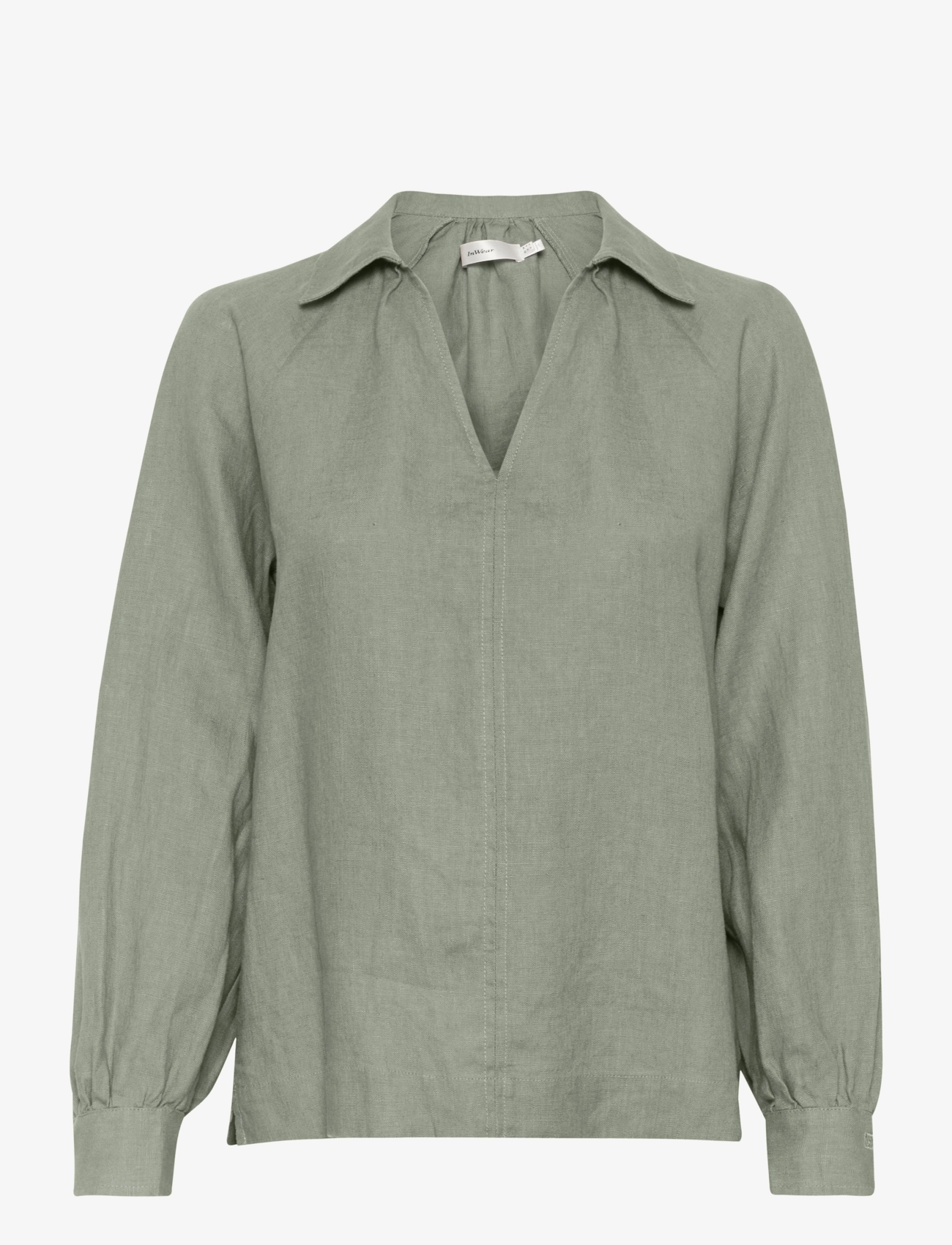 INWEAR Solinaiw Bluse Khaki - 34 - Damen