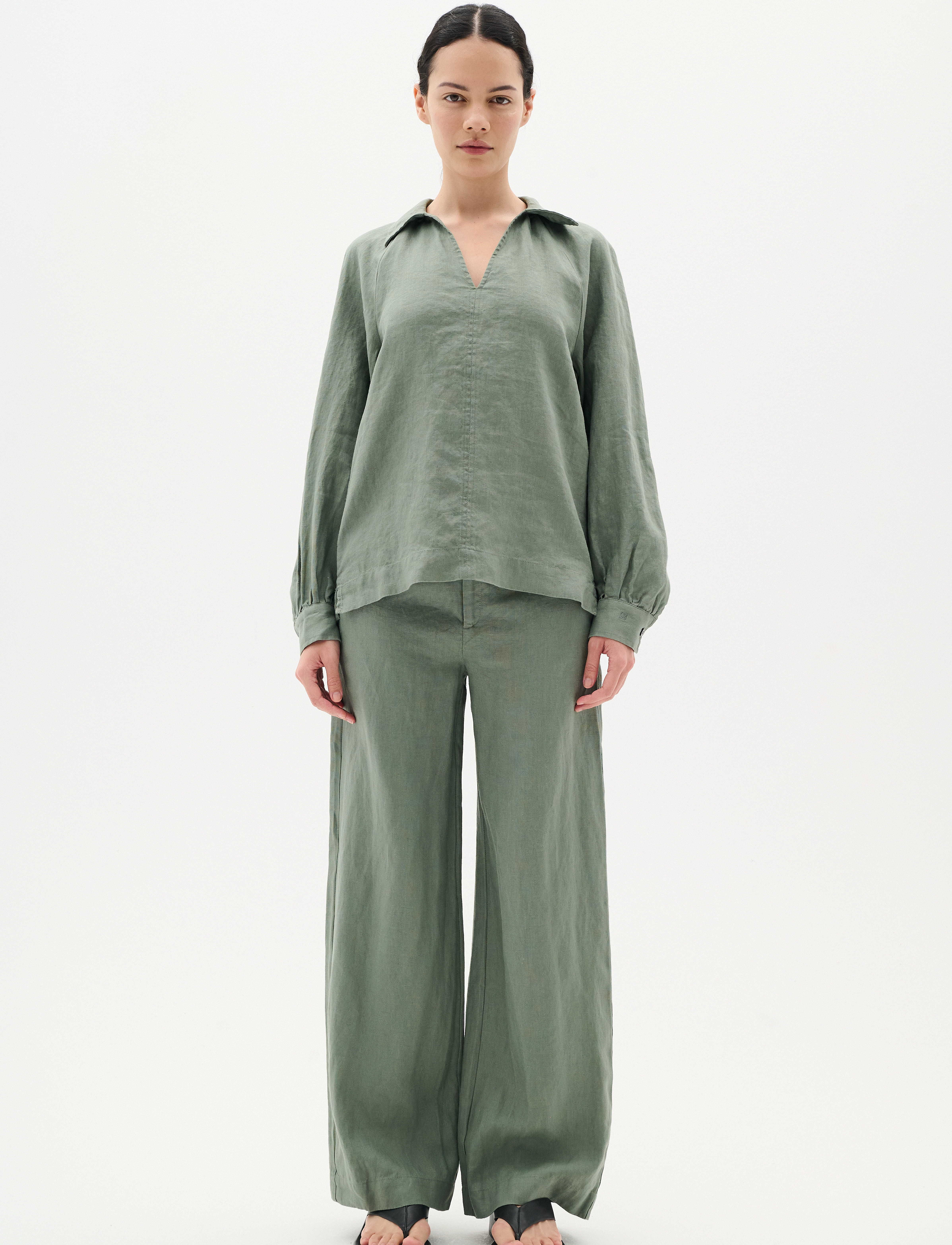 InWear - SolinaIW Blouse - langärmelige blusen - agave green - 3
