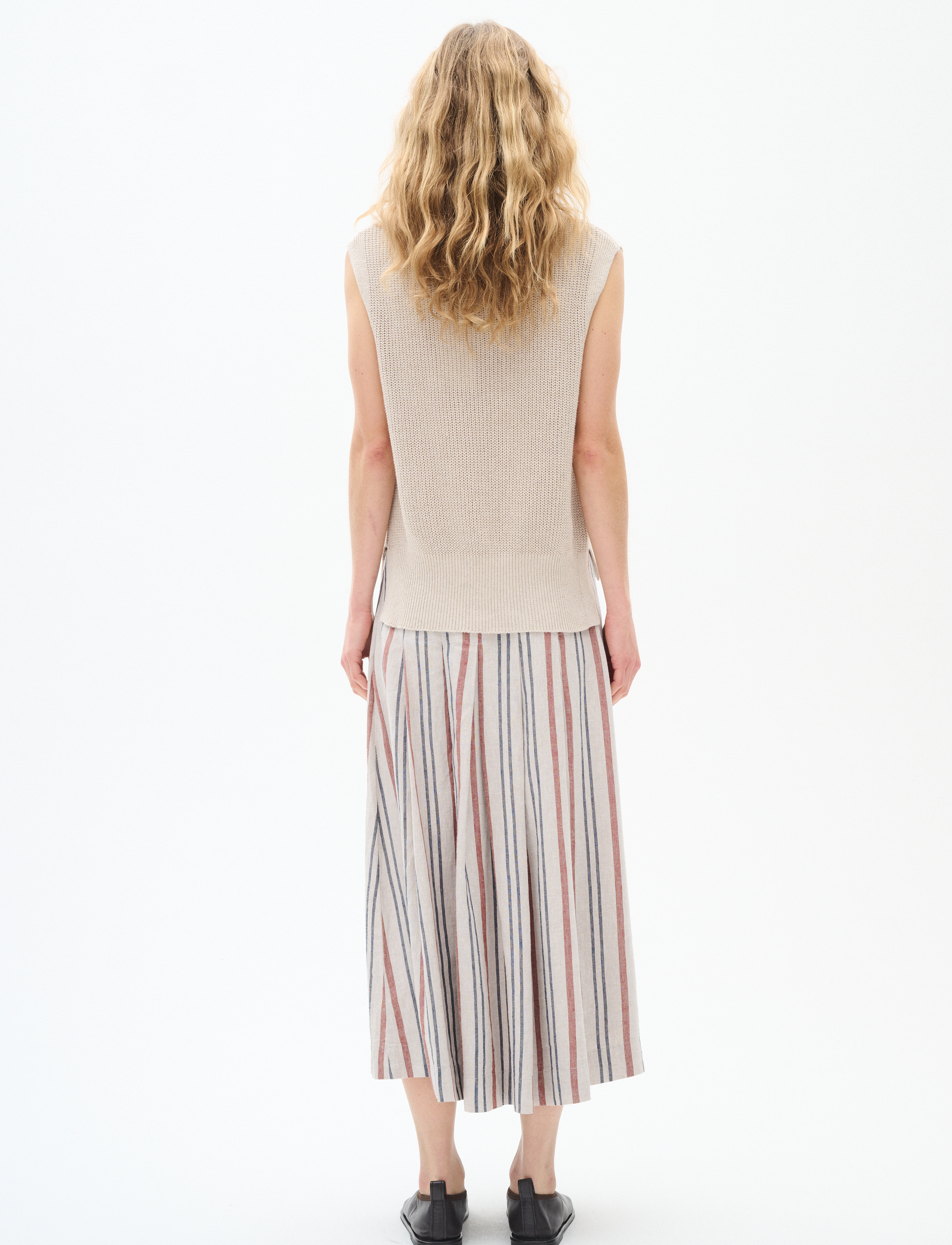 InWear - SannieIW Skirt - maksiseelikud - haze melange stripe - 4