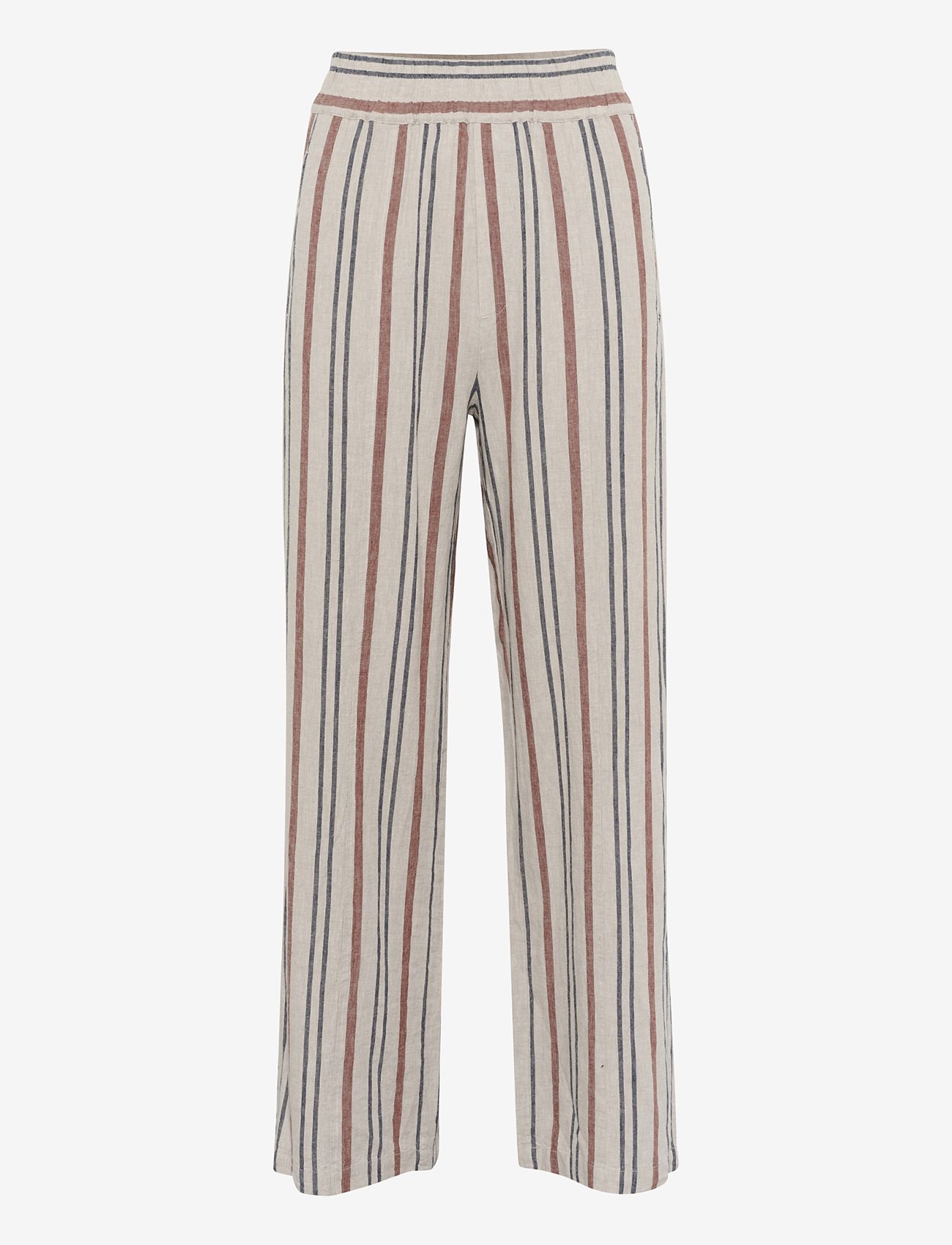 InWear - SannieIW Pulllon Pant - linen trousers - haze melange stripe - 1