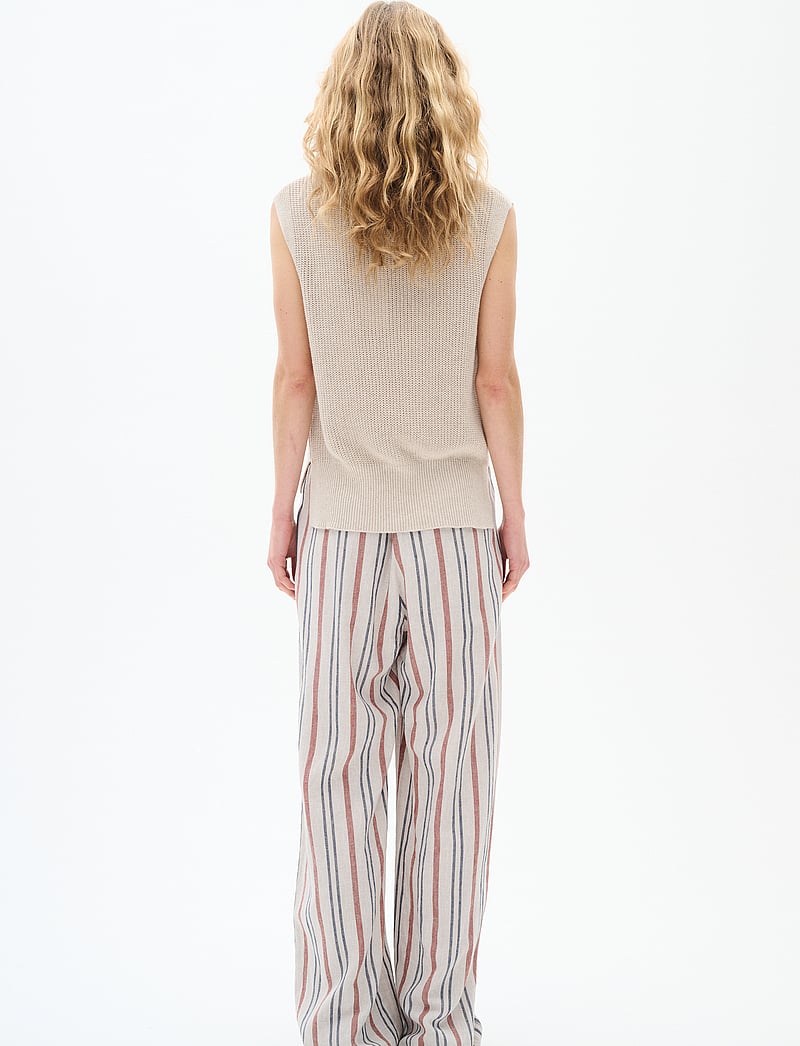 InWear - SannieIW Pulllon Pant - hørbukser - haze melange stripe - 4