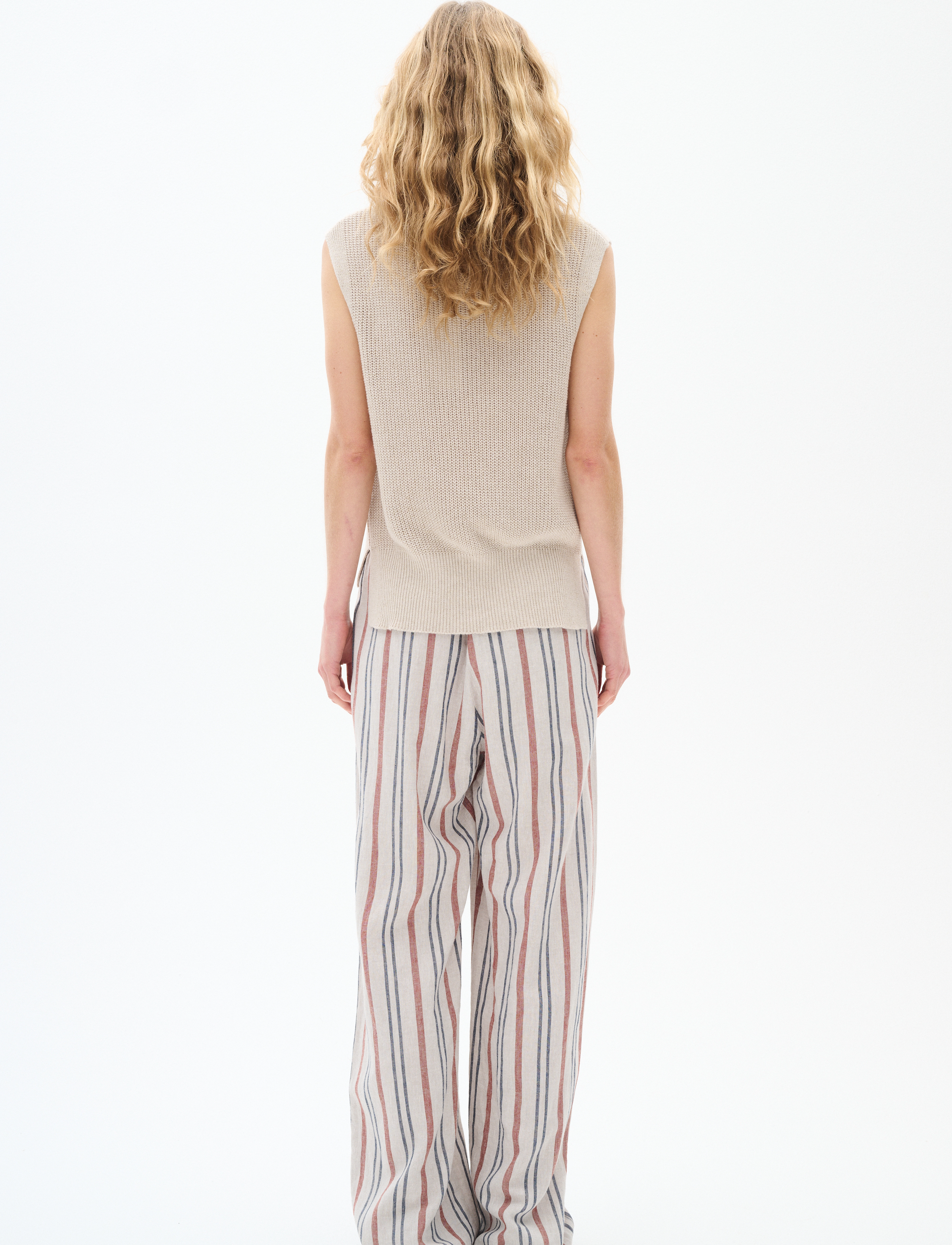 InWear - SannieIW Pulllon Pant - linnen broeken - haze melange stripe - 4