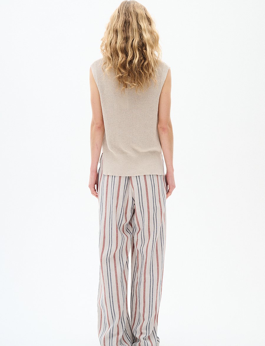 InWear - SannieIW Pulllon Pant - linnen broeken - haze melange stripe - 4