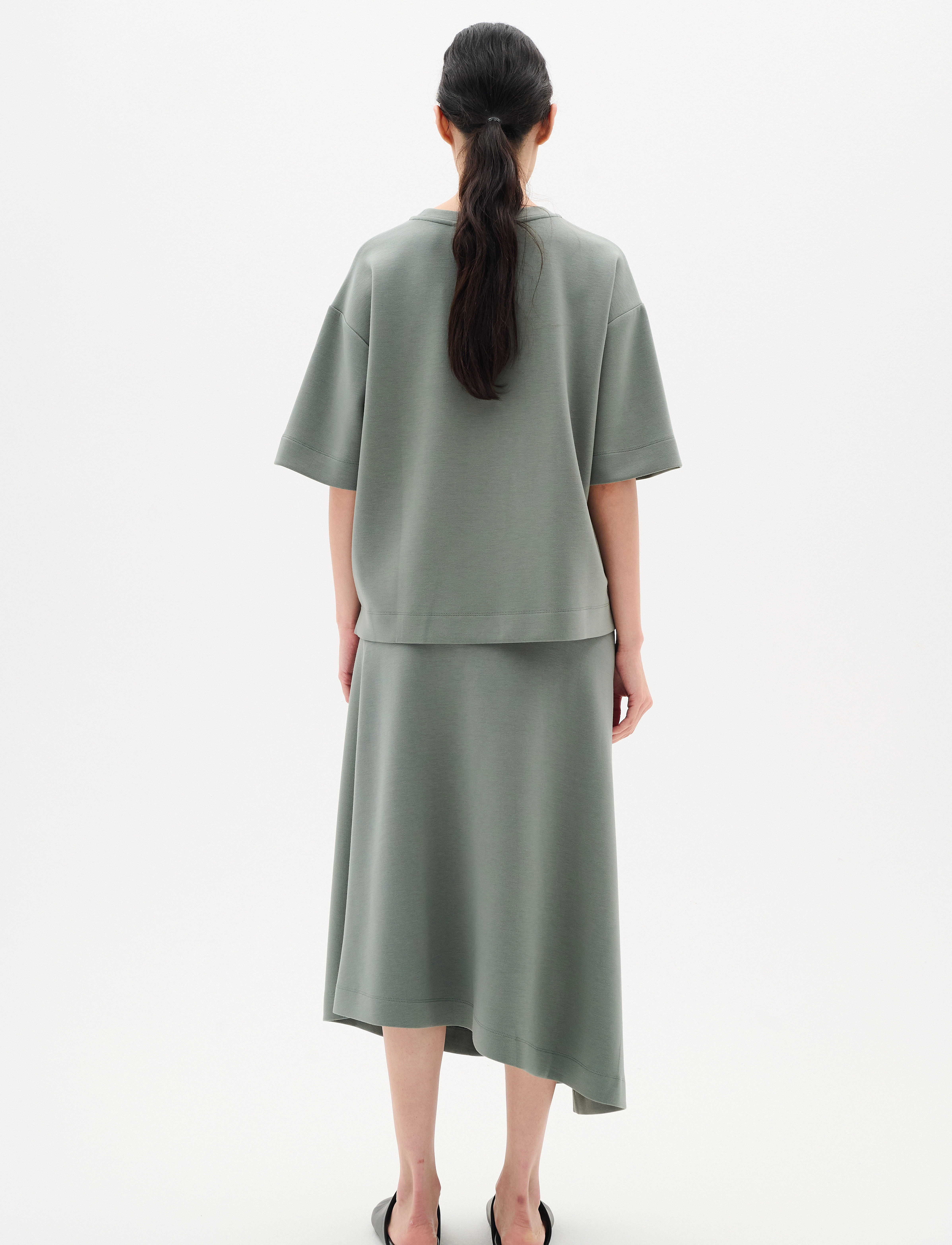 InWear - AnniehIW Skirt - midi nederdele - agave green - 3