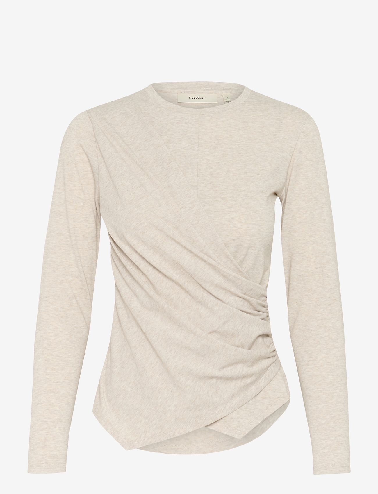 InWear - AmillaIW LS Blouse - långärmade toppar - ginger root melange - 1