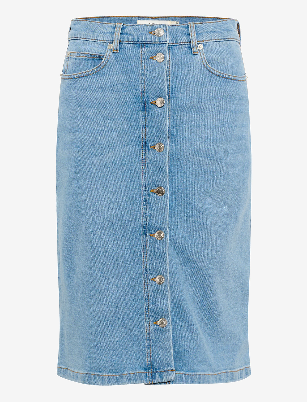 InWear - SindraIW Skirt - teksaseelikud - light washed denim - 0