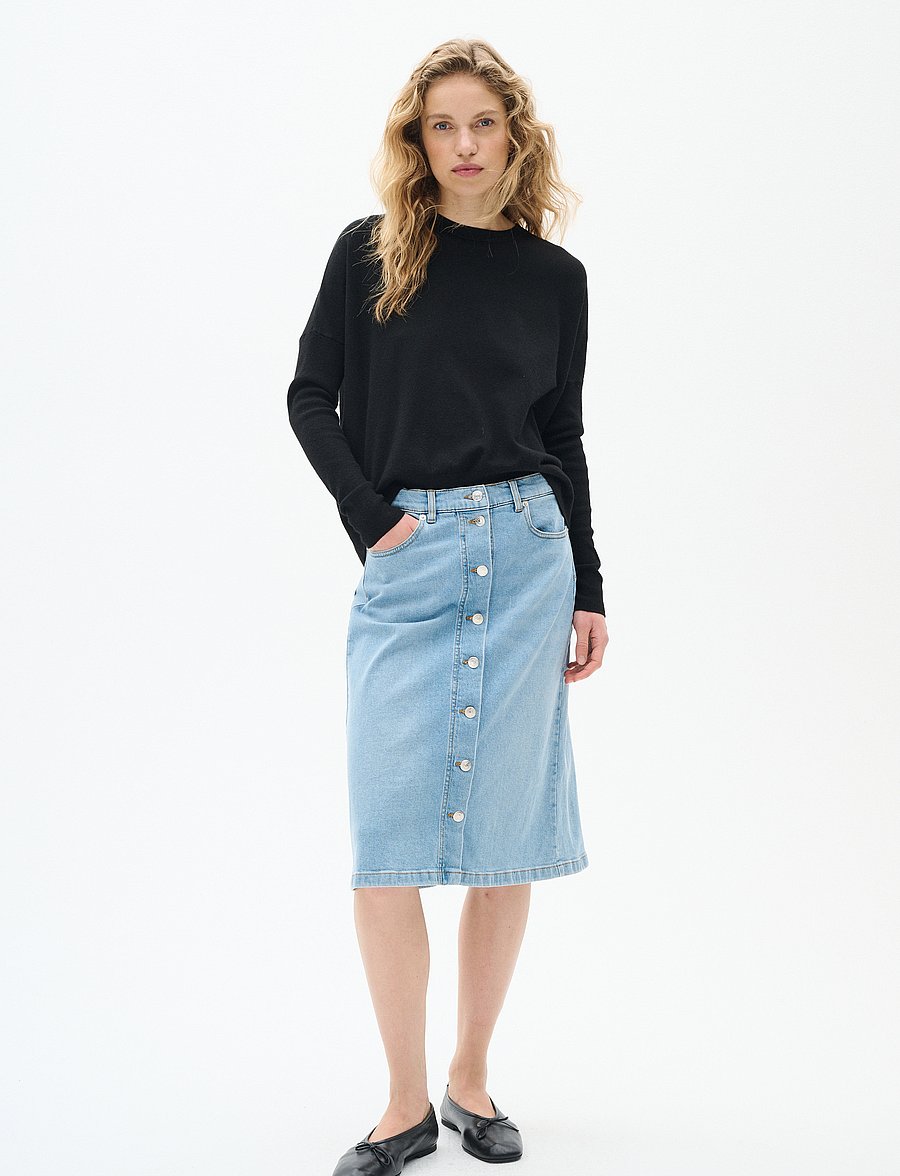 InWear - SindraIW Skirt - jeansröcke - light washed denim - 3
