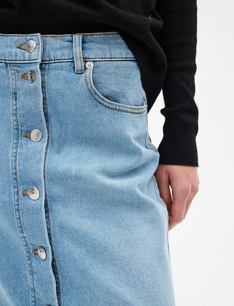 InWear - SindraIW Skirt - jeanskjolar - light washed denim - 5