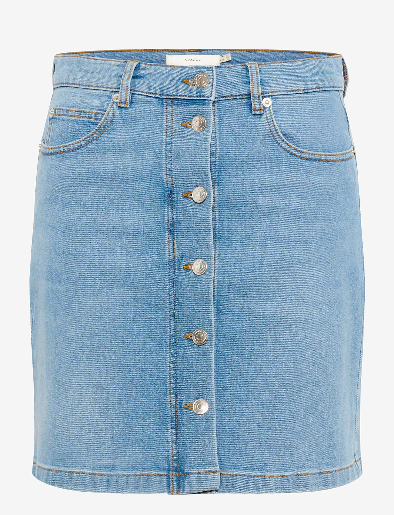 InWear - SindraIW Short Skirt - jeanskjolar - light washed denim - 1