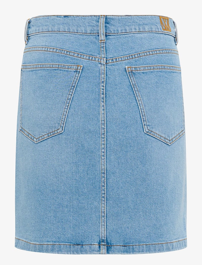 InWear - SindraIW Short Skirt - jeanskjolar - light washed denim - 2