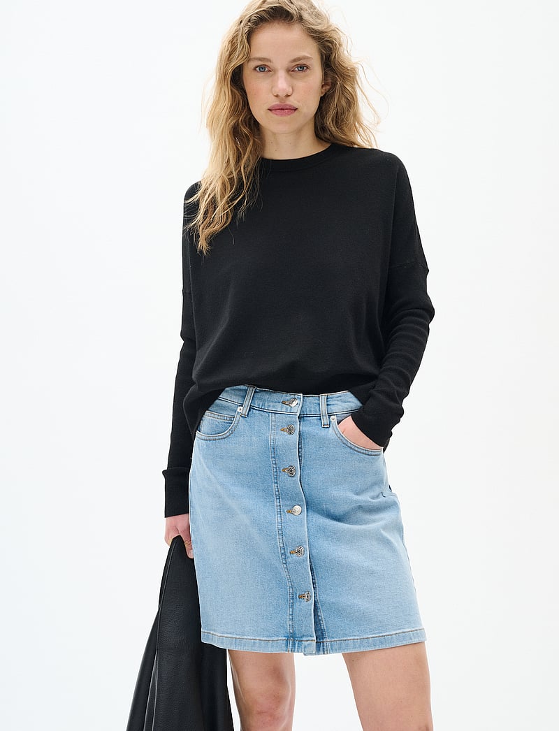 InWear - SindraIW Short Skirt - jeanskjolar - light washed denim - 0