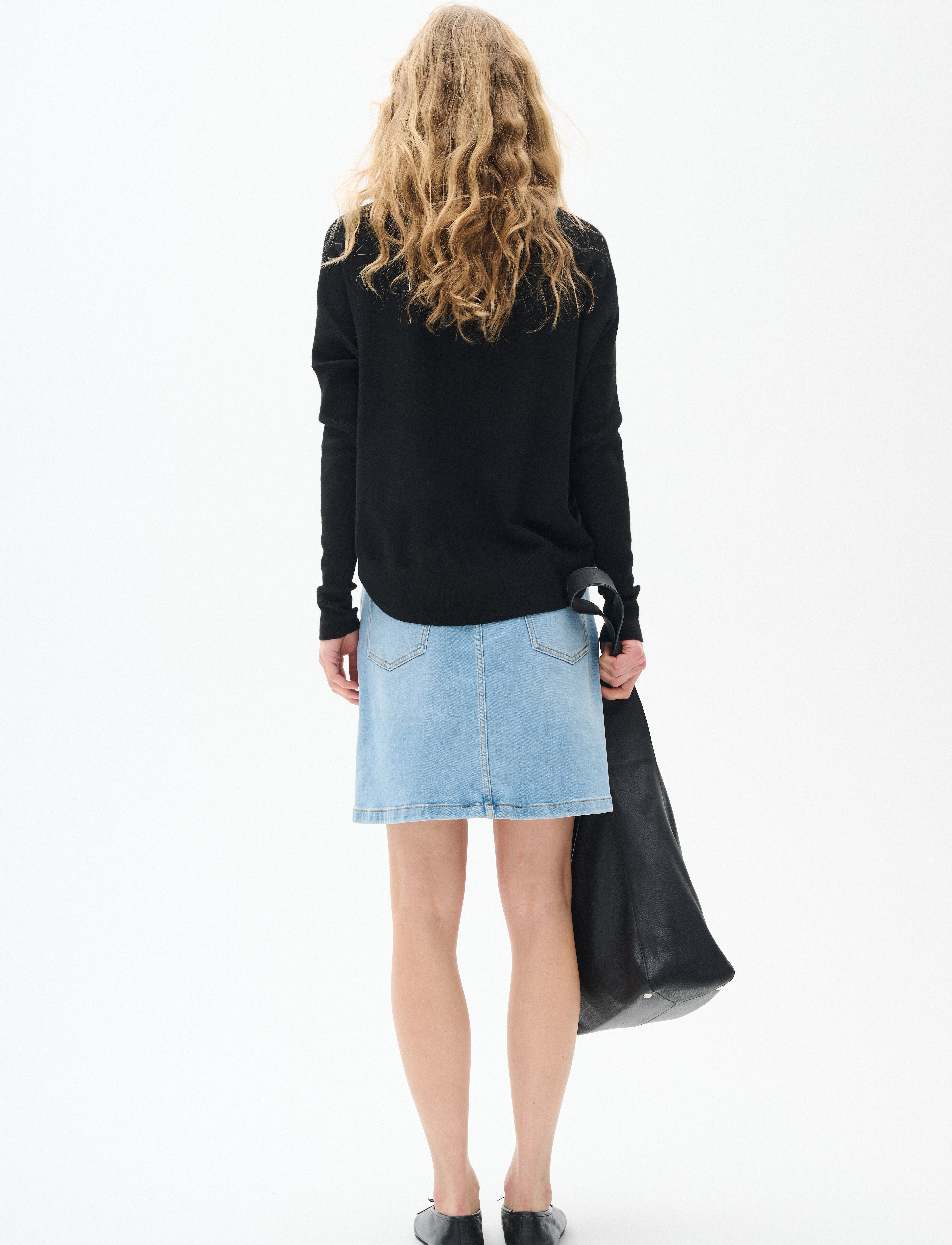 InWear - SindraIW Short Skirt - light washed denim - 4