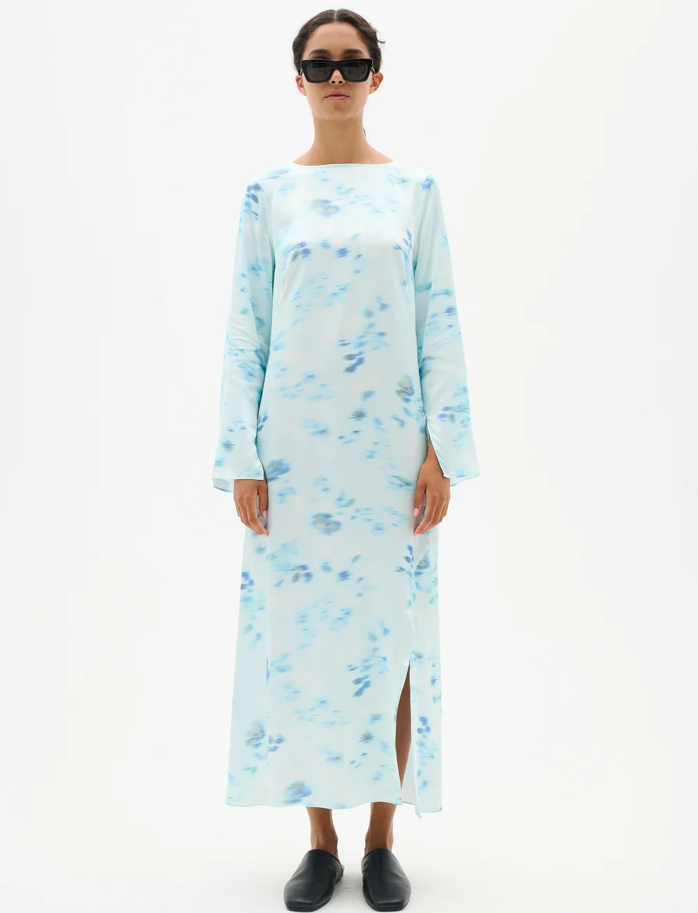 InWear - CassIW Dress - modetrends - dusty aqua mysterious flower - 3