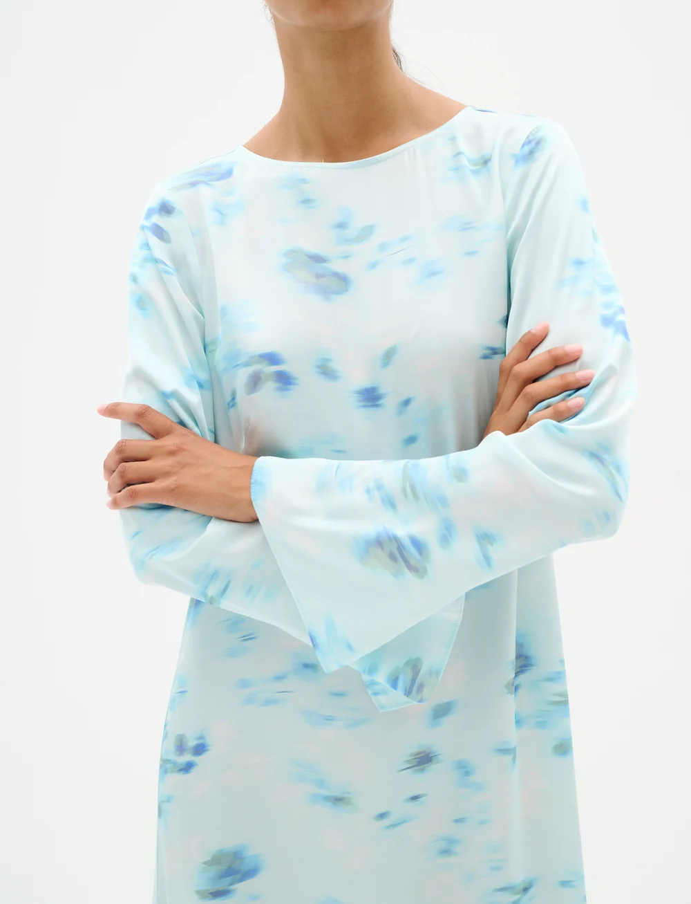 InWear - CassIW Dress - modetrends - dusty aqua mysterious flower - 5