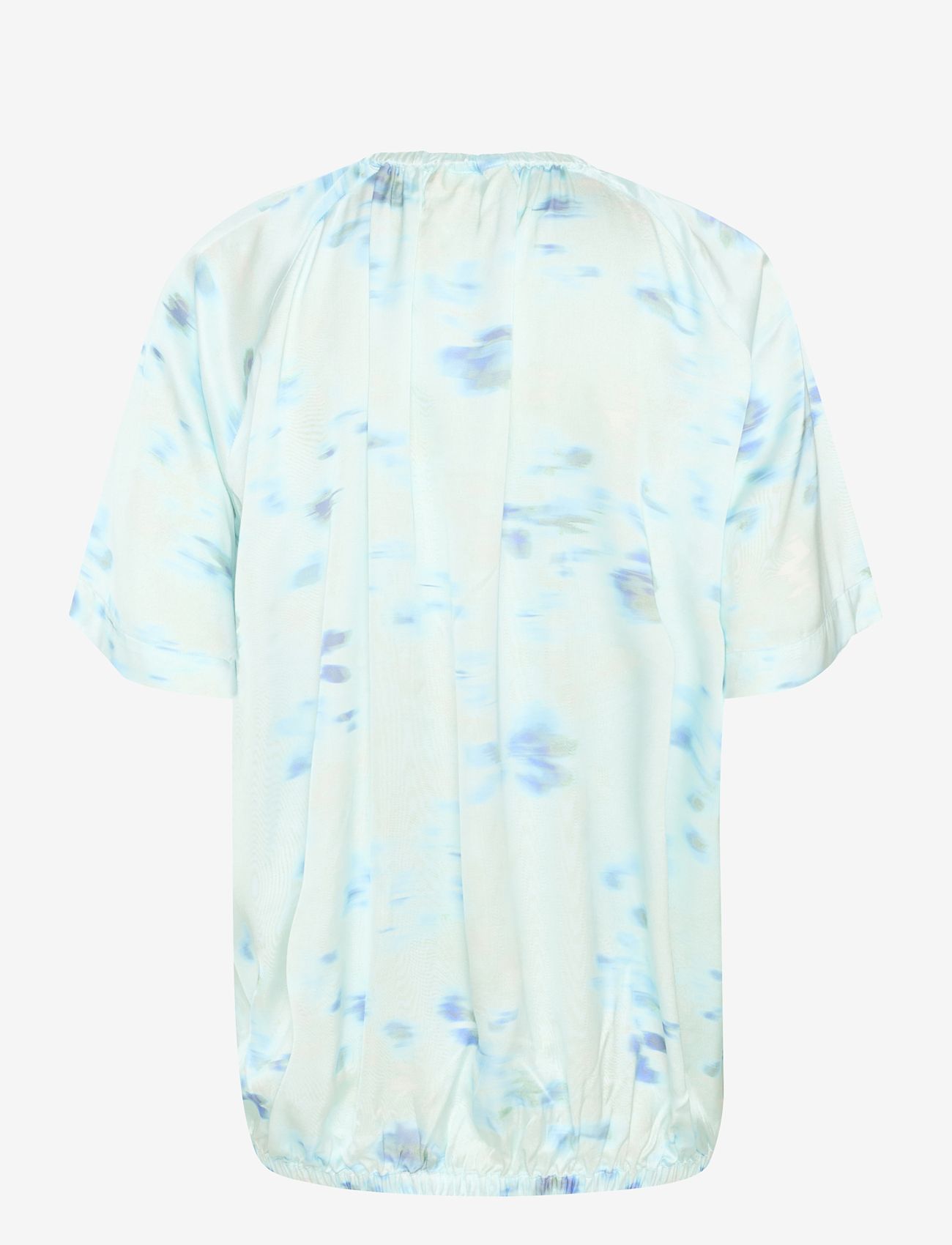 InWear - CassIW Blouse - kurzämlige blusen - dusty aqua mysterious flower - 2