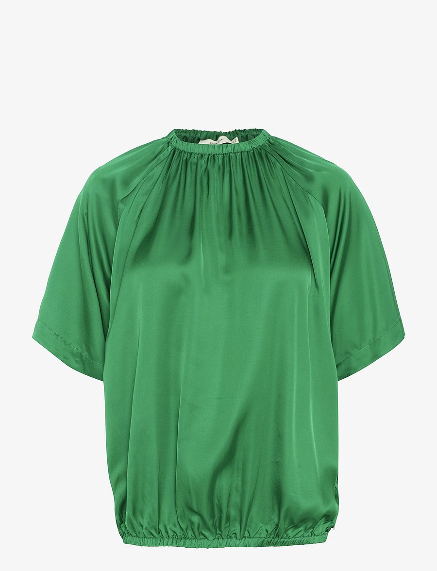 InWear - CassIW Blouse - kurzärmelige blusen - kale green - 1
