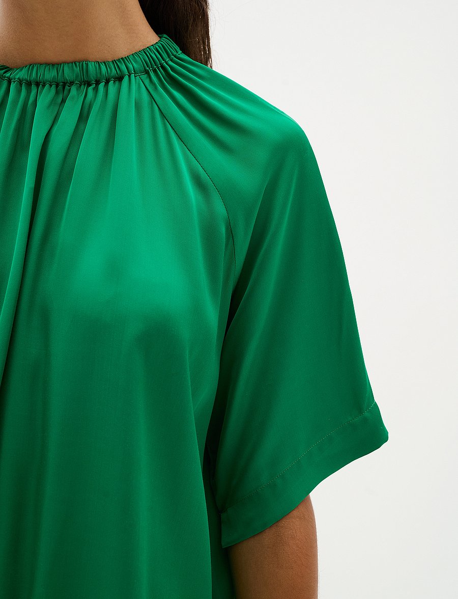 InWear - CassIW Blouse - kurzärmelige blusen - kale green - 5