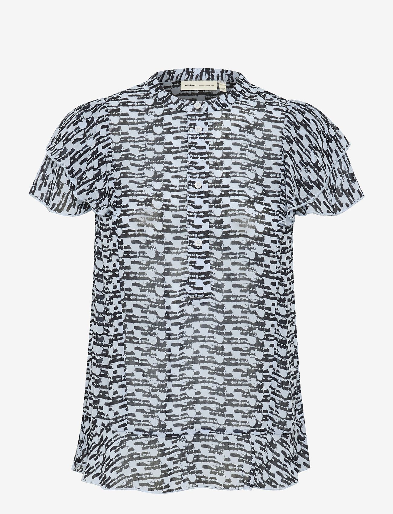 InWear - CessieIW Blouse - blouses à manches courtes - blue diffused wall - 1