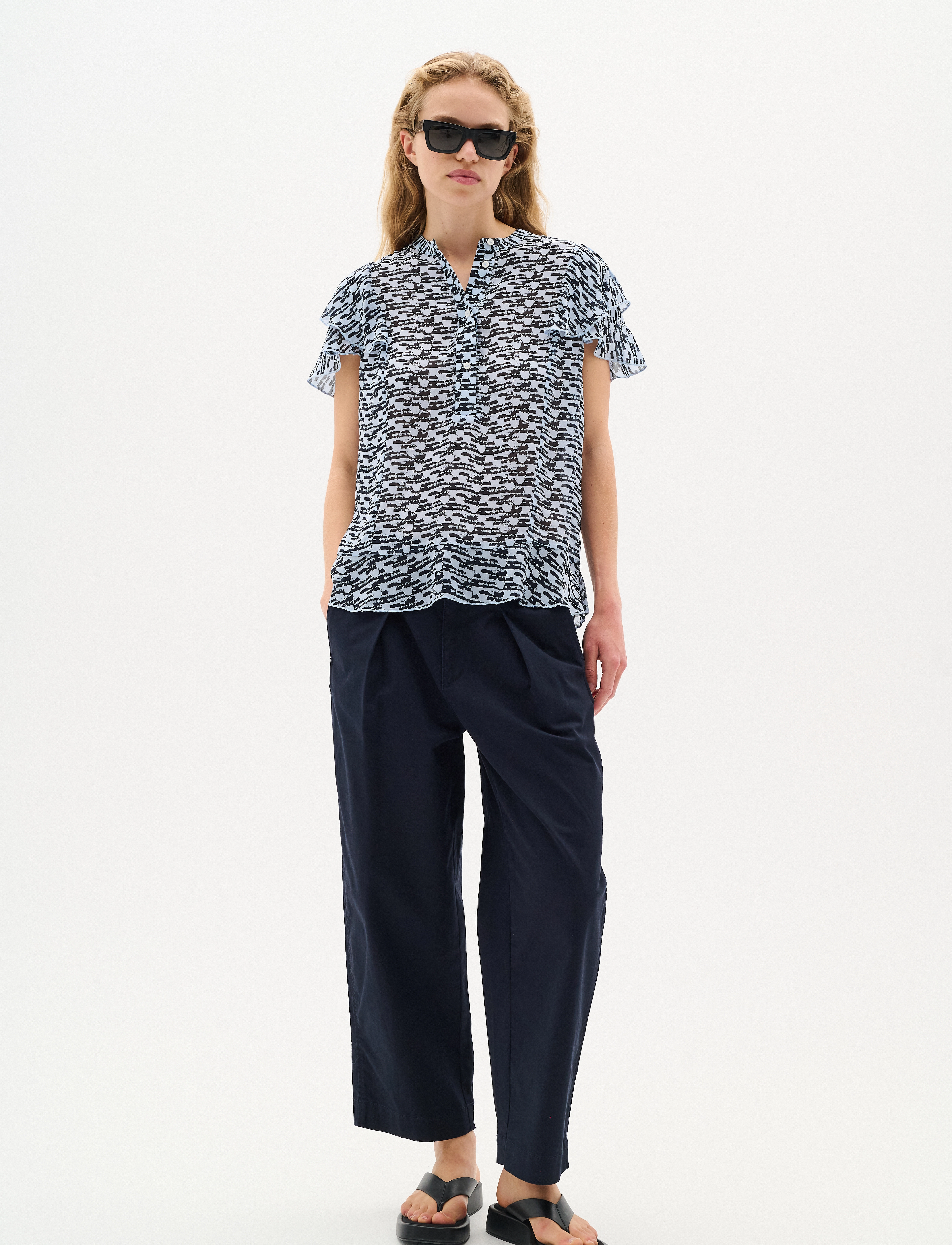 InWear - CessieIW Blouse - blue diffused wall - 3