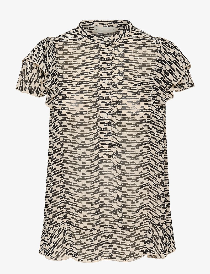 InWear - CessieIW Blouse - lühikeste varrukatega pluusid - neutral diffused wall - 1