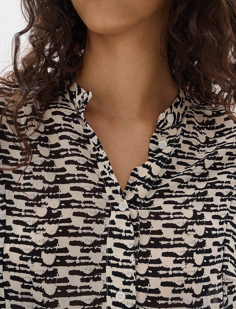 InWear - CessieIW Blouse - lühikeste varrukatega pluusid - neutral diffused wall - 0