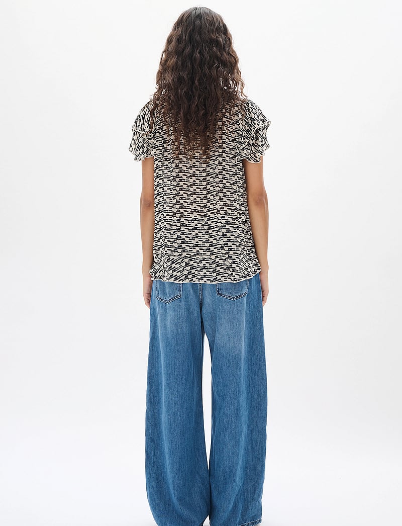 InWear - CessieIW Blouse - lühikeste varrukatega pluusid - neutral diffused wall - 4