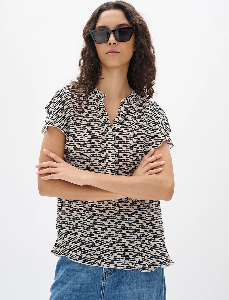 InWear - CessieIW Blouse - lühikeste varrukatega pluusid - neutral diffused wall - 5