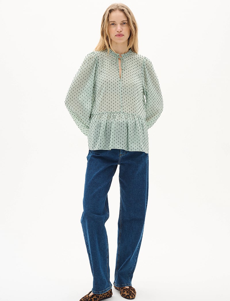 InWear - CibiIW Blouse - langärmlige blusen - desert green - 3