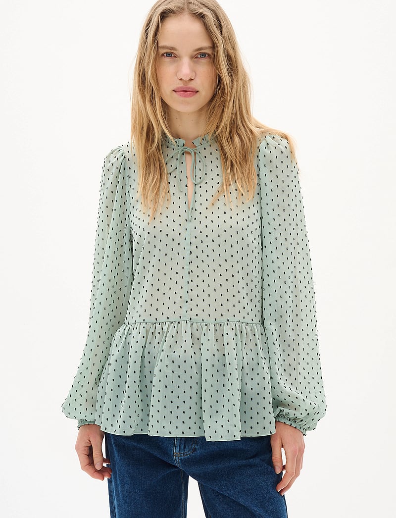 InWear - CibiIW Blouse - langärmlige blusen - desert green - 5