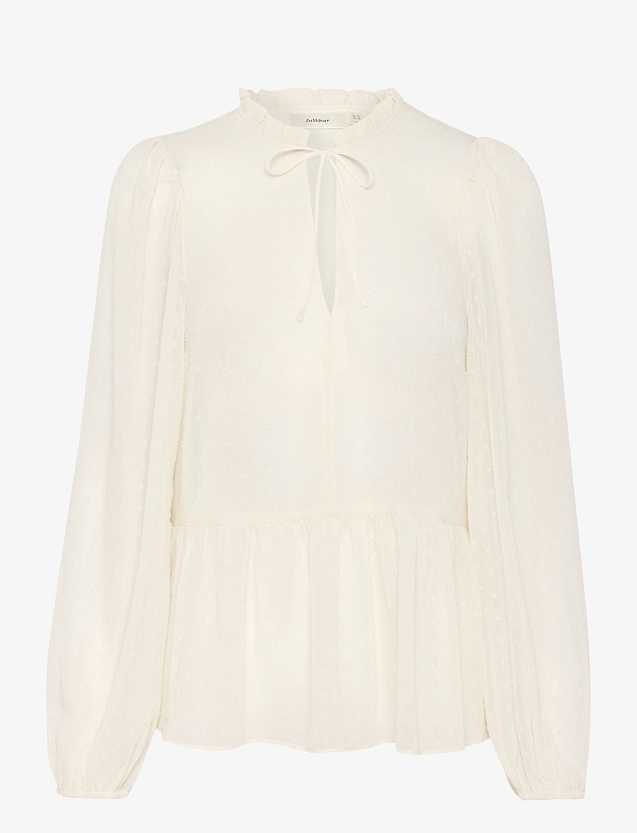 InWear - CibiIW Blouse - langärmelige blusen - vanilla - 1