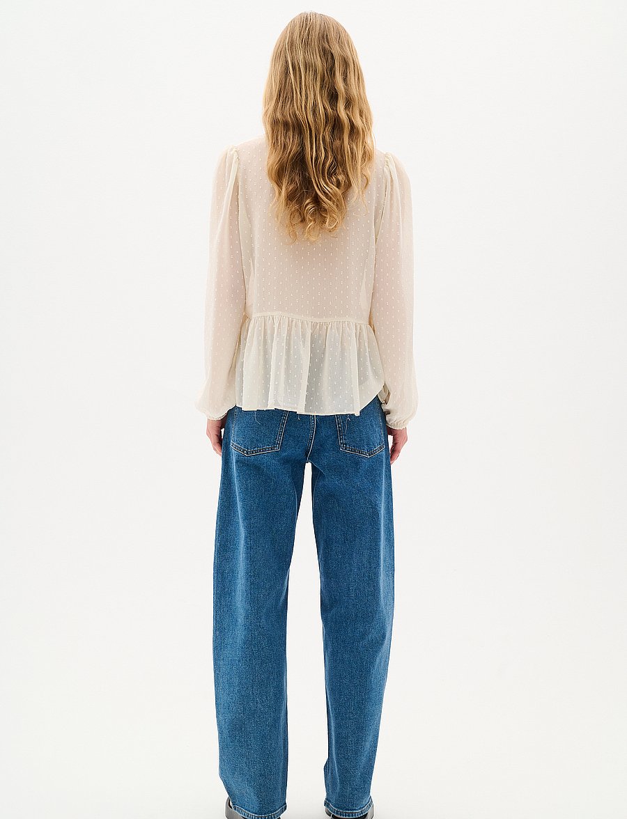 InWear - CibiIW Blouse - langärmelige blusen - vanilla - 4