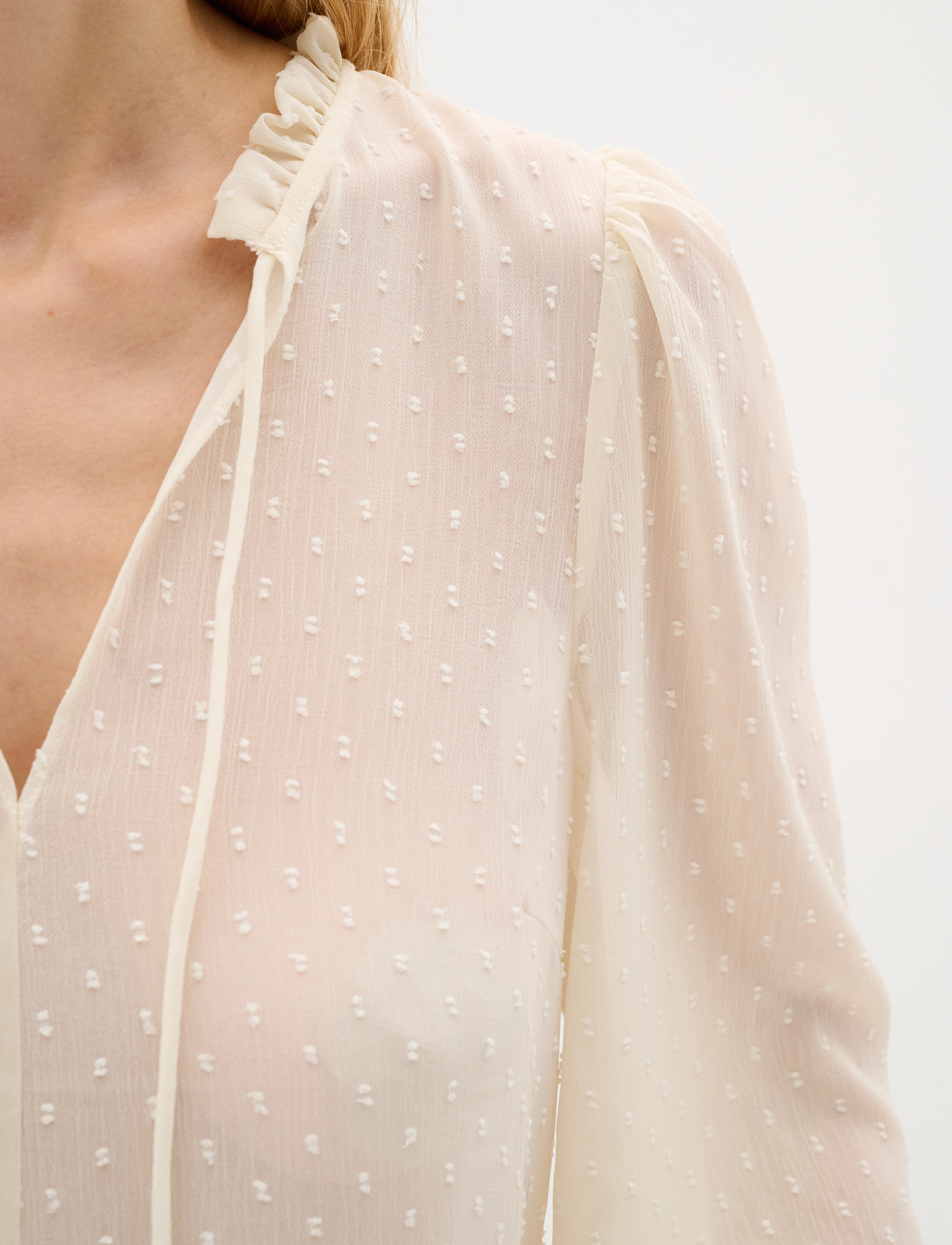 InWear - CibiIW Blouse - langerma blússur - vanilla - 5