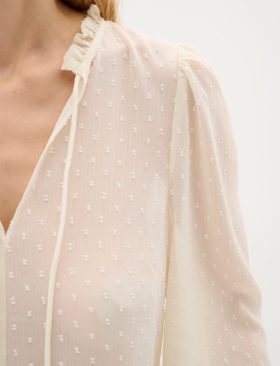 InWear - CibiIW Blouse - langärmelige blusen - vanilla - 5