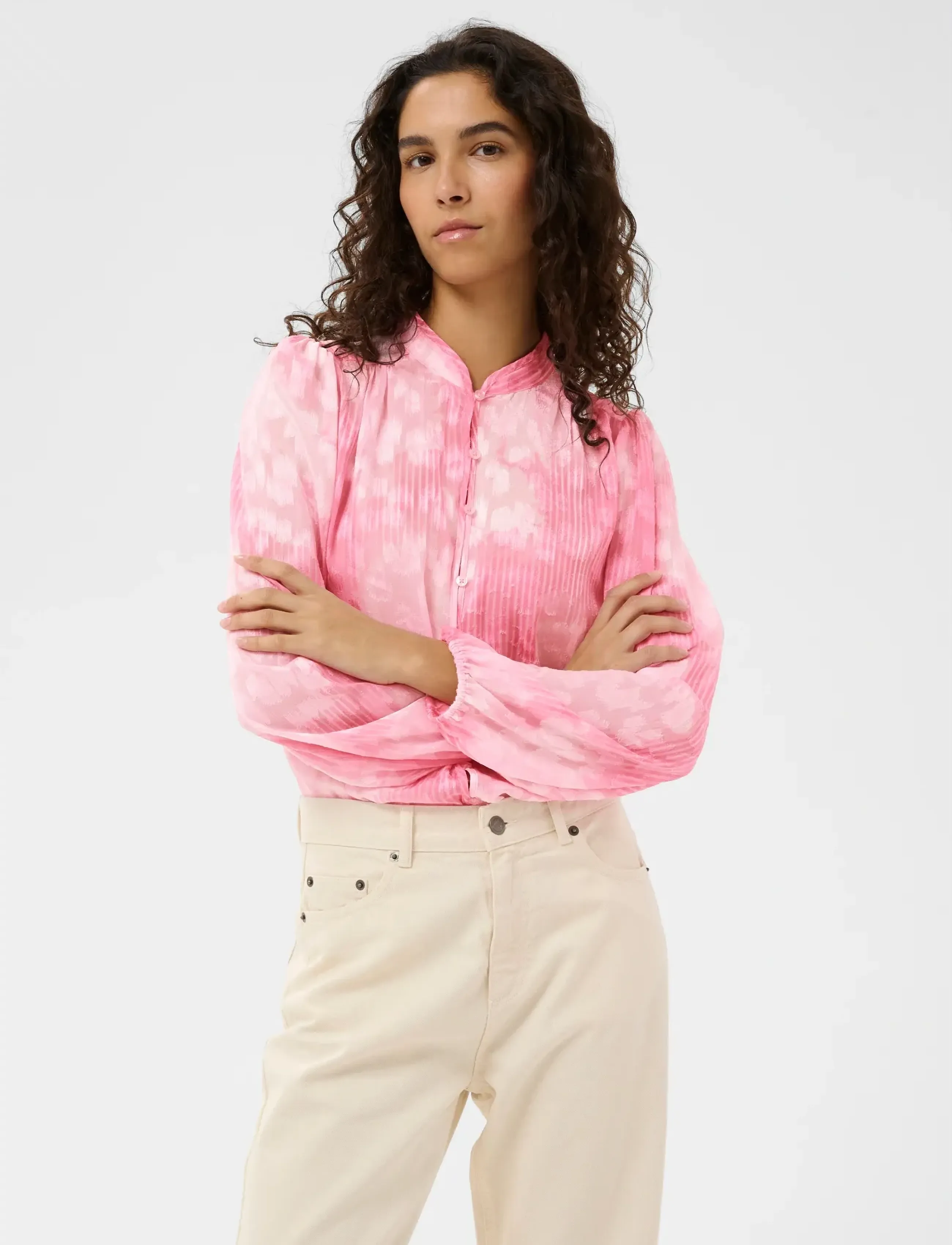 InWear CielleIW Shirt - InWear - LIGHT PINK ILLUMINATING FLORA / pink/rose
