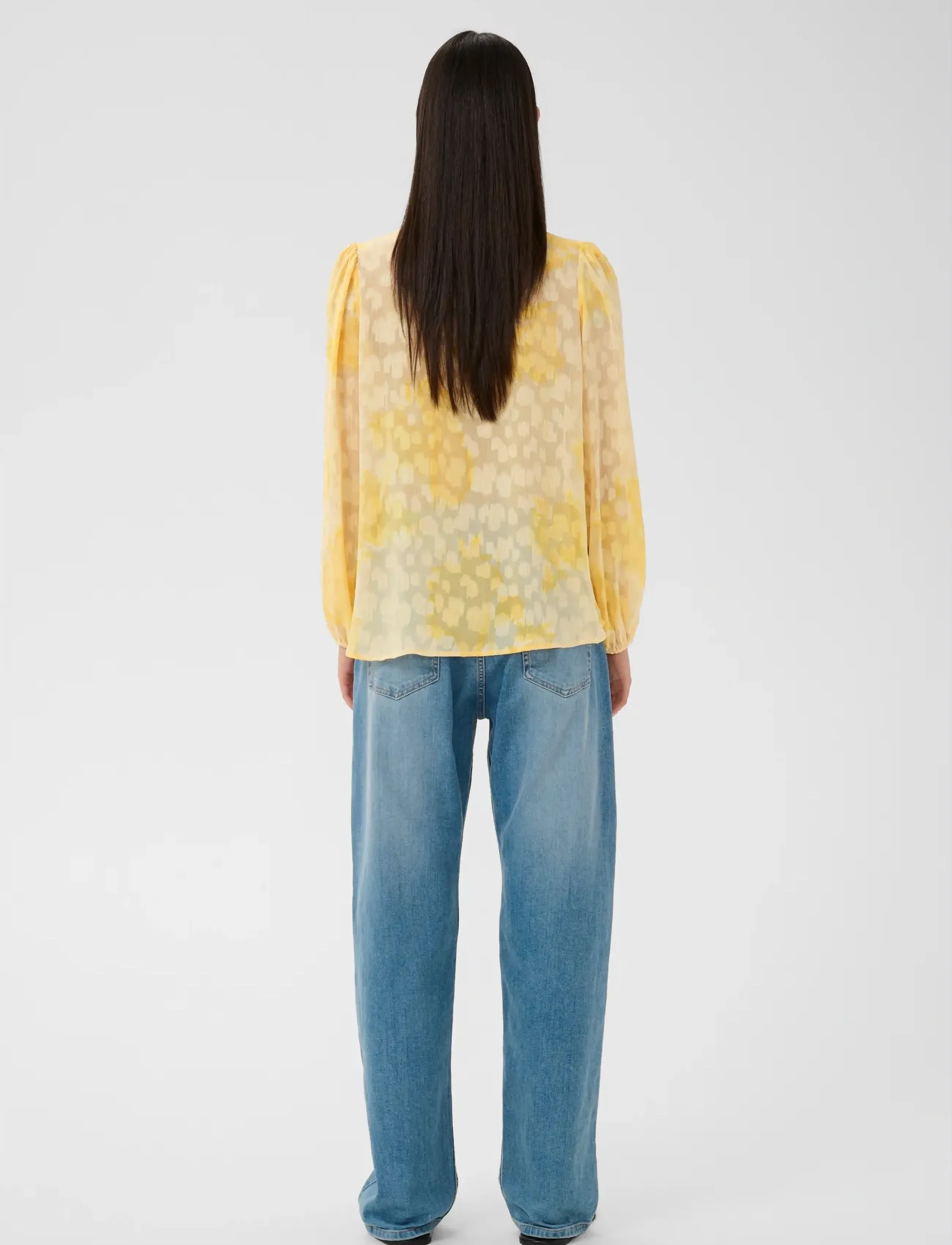 InWear - CielleIW Shirt - pikkade varrukatega pluusid - yellow illuminating floral - 4