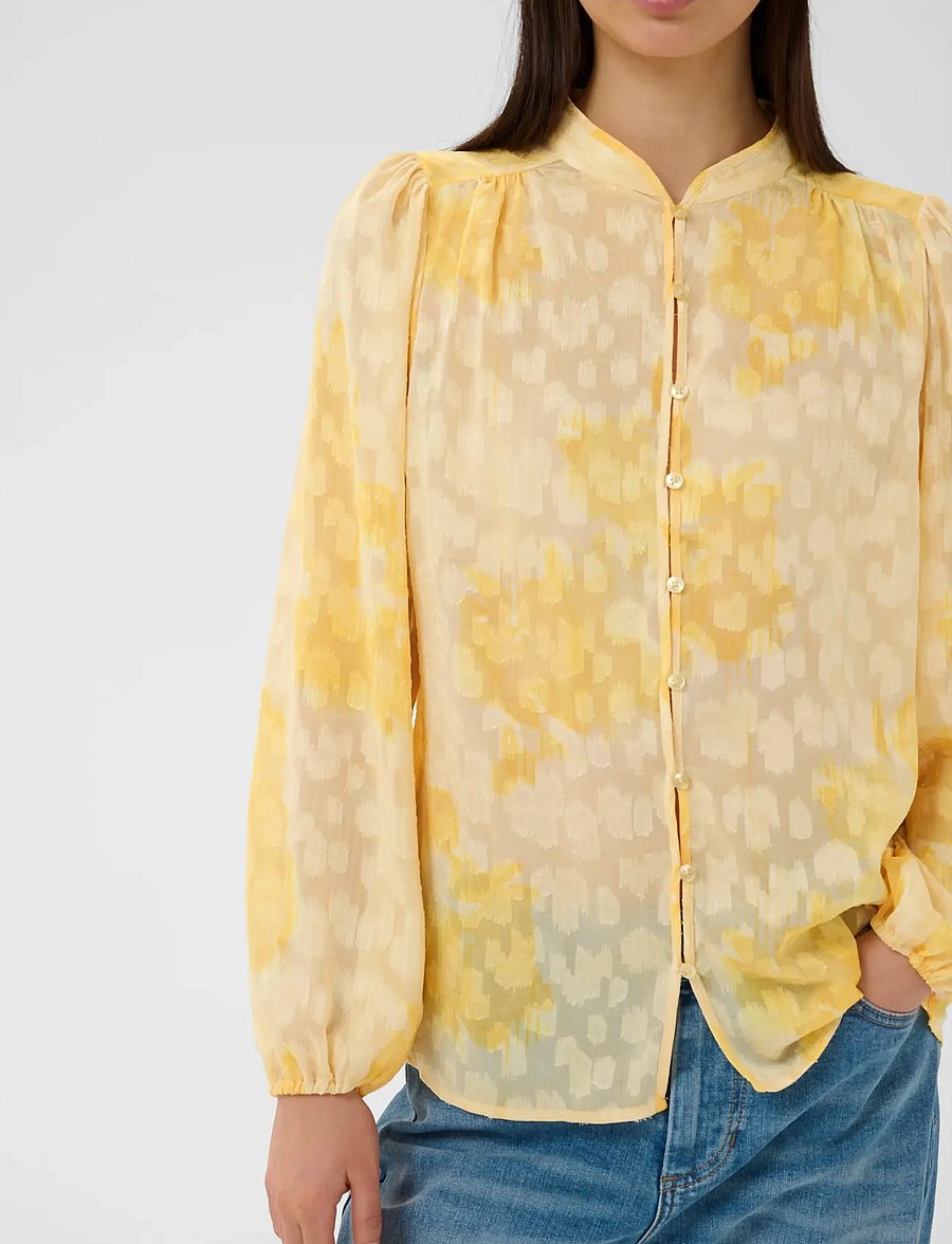 InWear - CielleIW Shirt - langärmelige blusen - yellow illuminating floral - 5