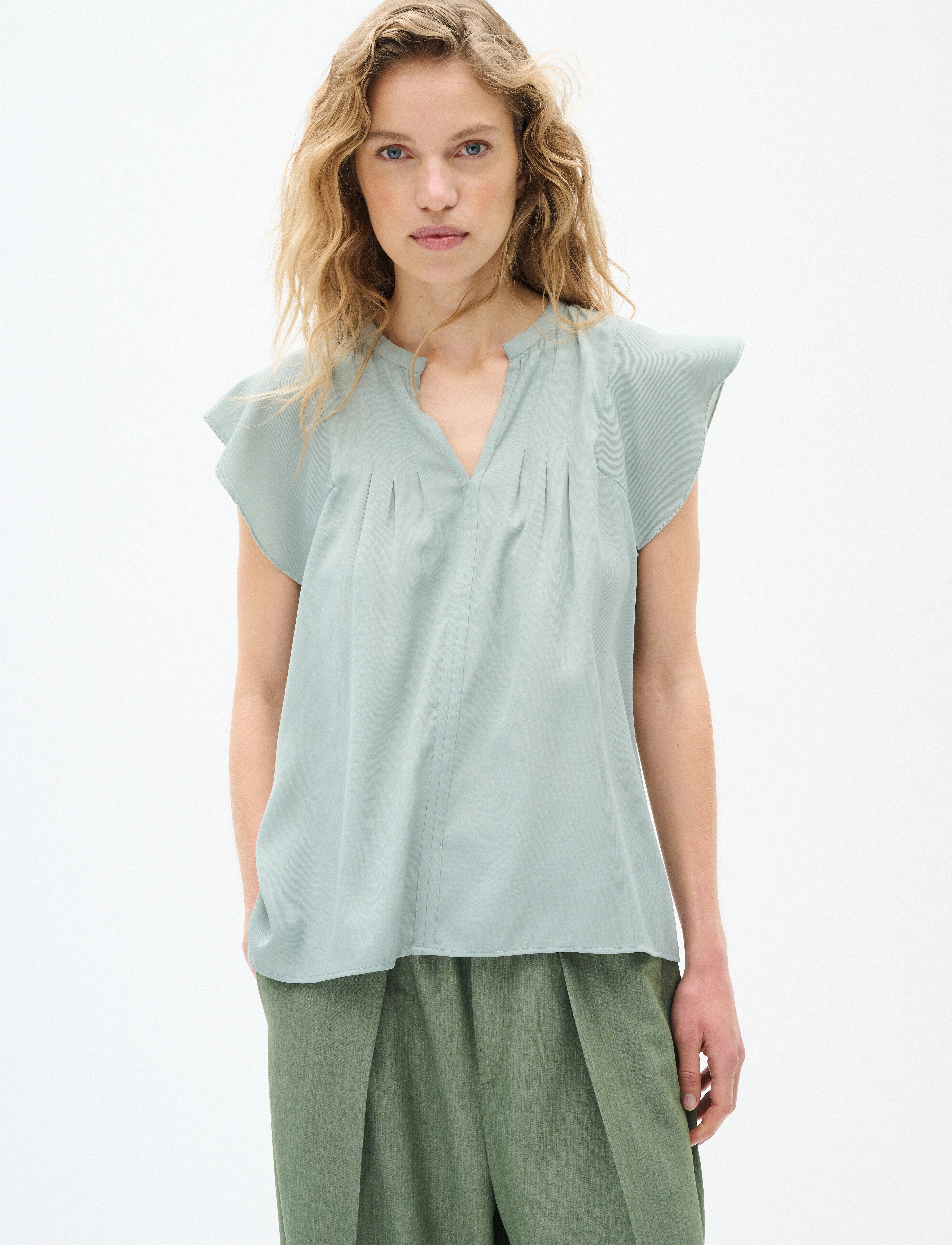 InWear CidenzaIW Top - Blusen - DESERT GREEN / green