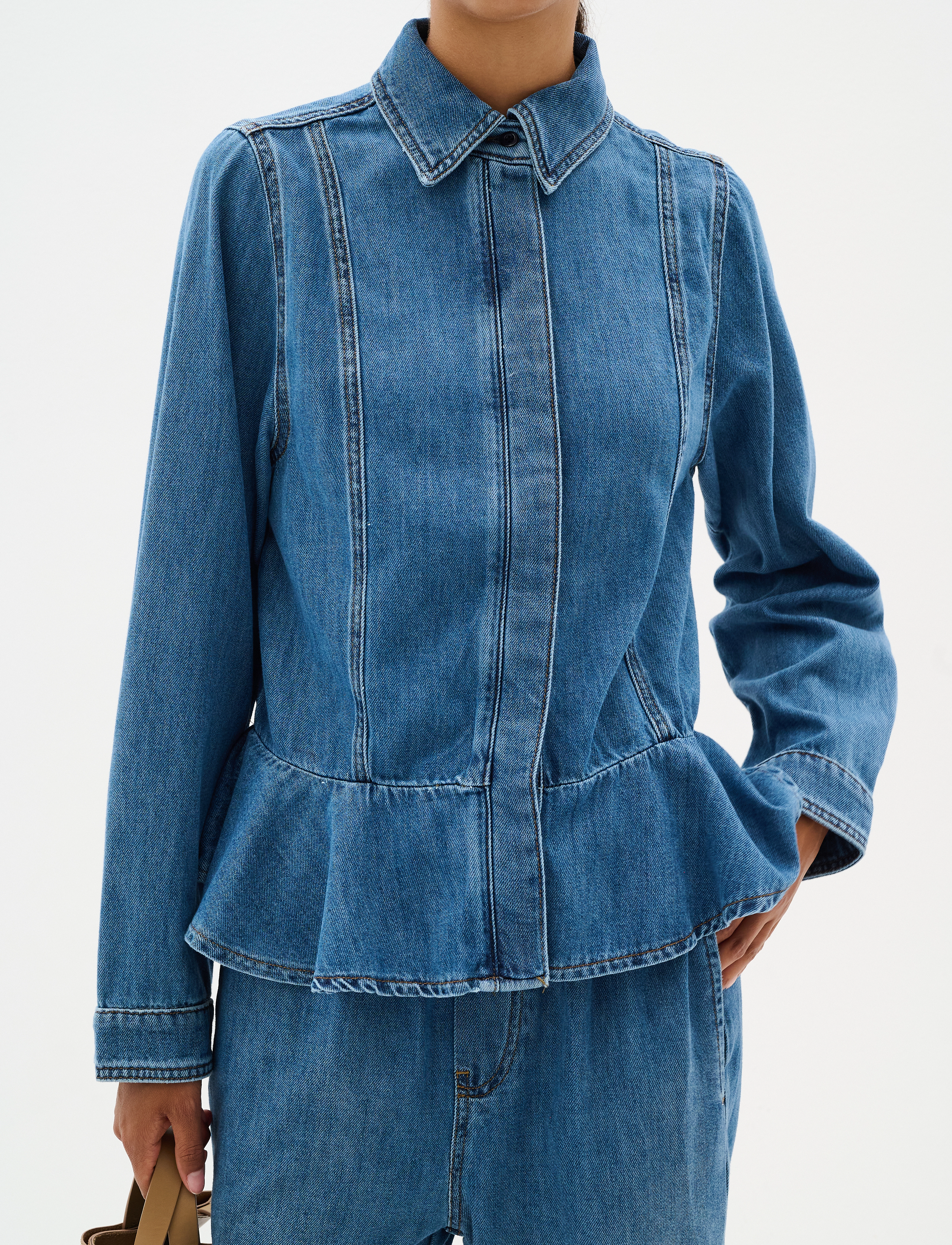 InWear SophinaIW Pullon Pants - Transitional Layering - WASHED DENIM / blue